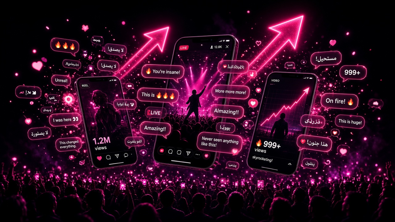 Phones exploding with view counters, comment storms and LIVE badges