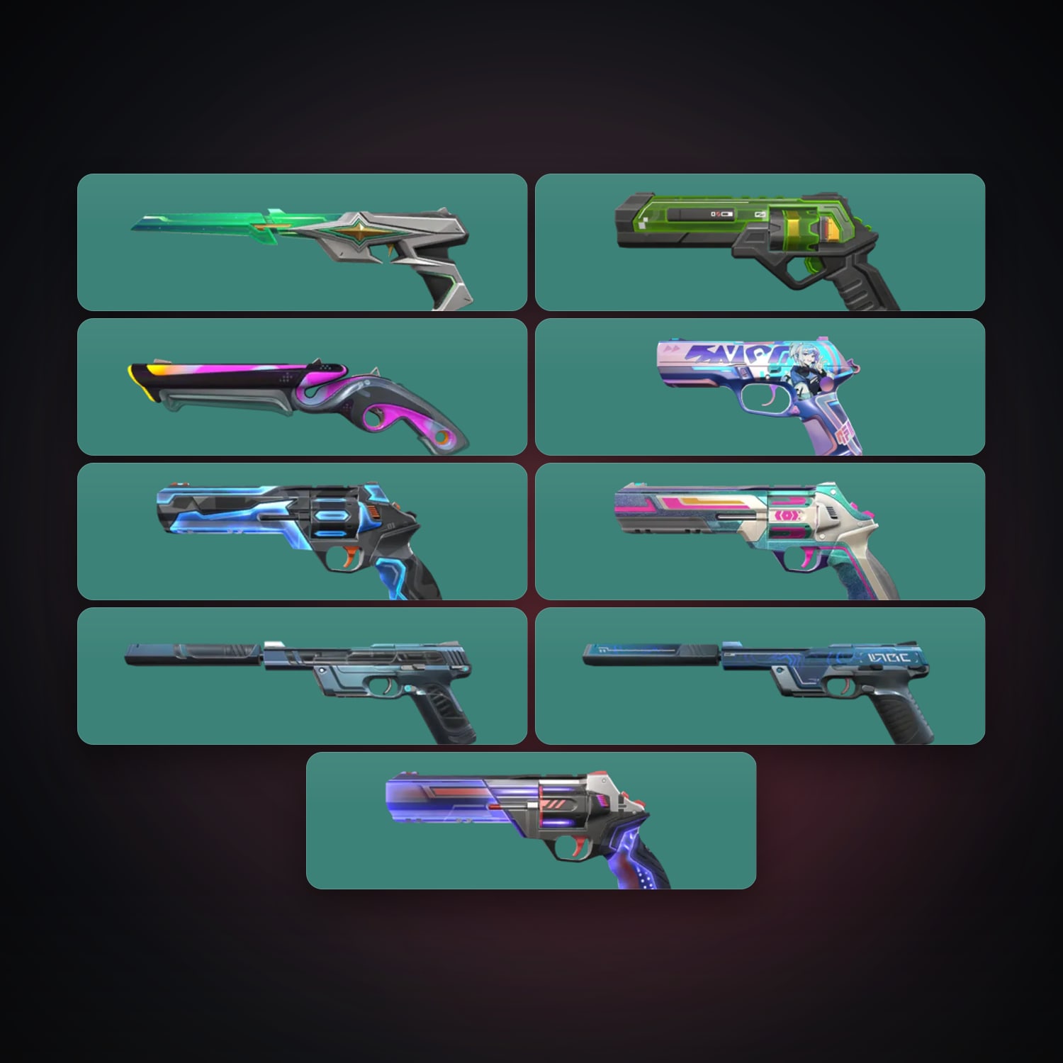 AP Silver 2 locker — 9 skins, lvl 237 — HabibiAccounts