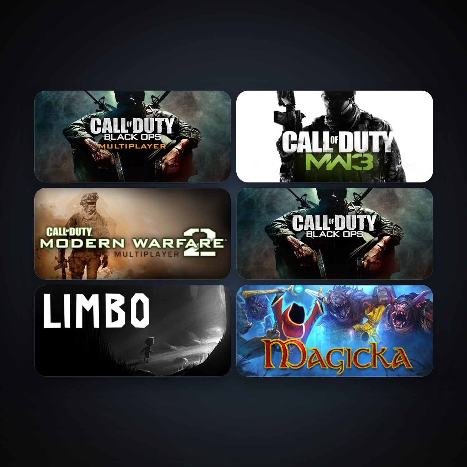 Call of Duty: Modern Warfare 2 (2009) + Call of Duty: Modern Warfare 2 - Multiplayer (2009), 10 games, clean — HabibiAccounts