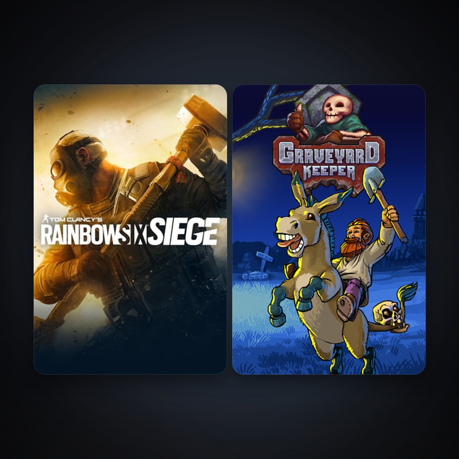 Tom Clancy's Rainbow Six Siege + Graveyard Keeper, 3 games, clean — HabibiAccounts