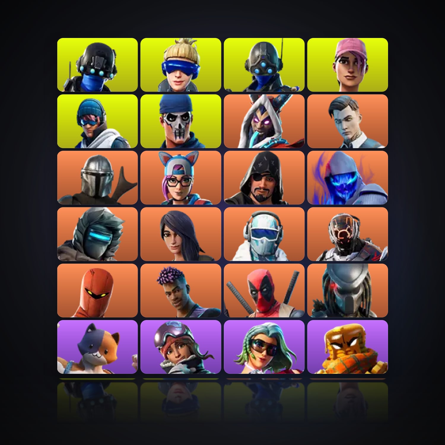 Fortnite | 57 Skins | 50 V-Bucks | Level 656 | 27 Wins — HabibiAccounts