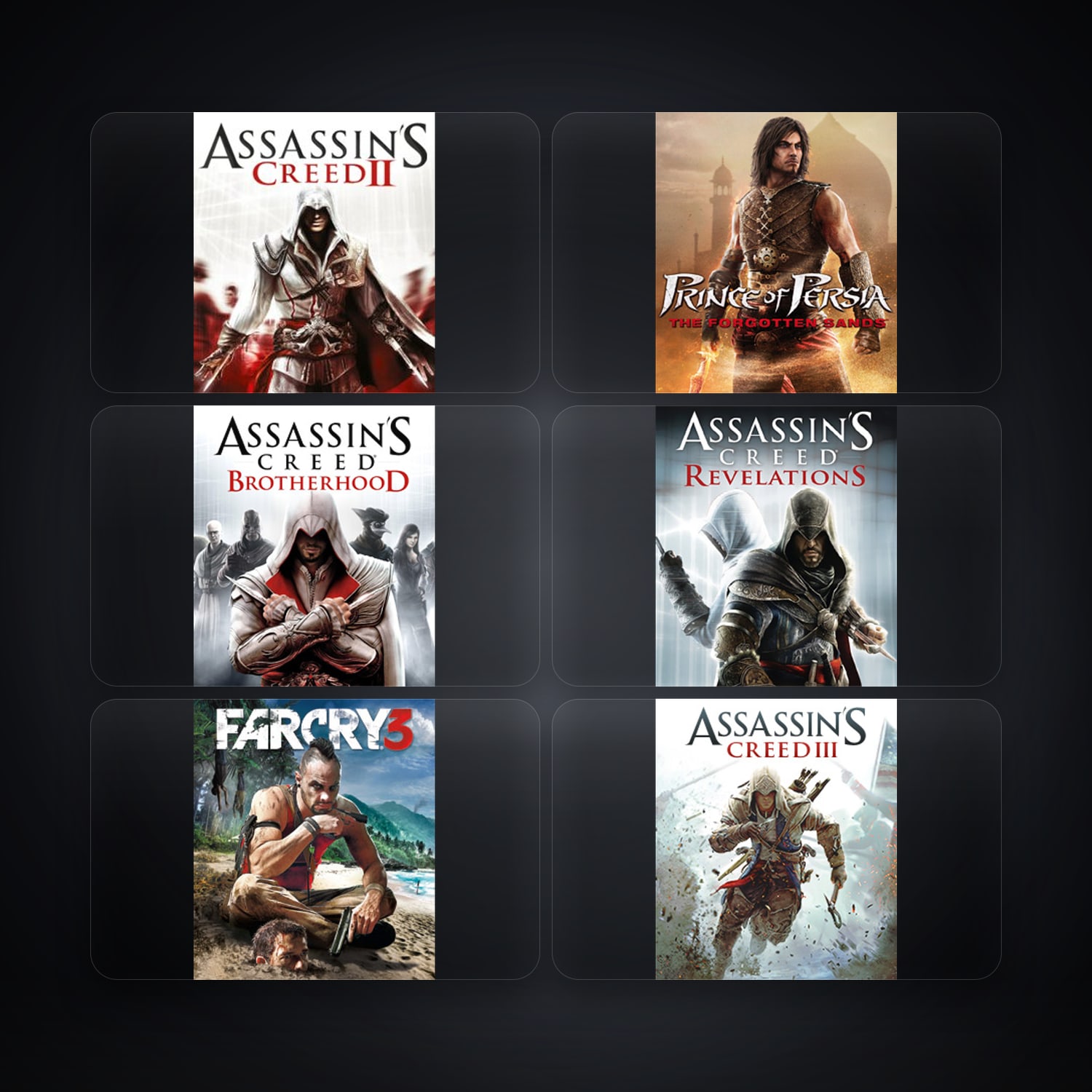 Assassin's Creed II & Prince of Persia The Forgotten Sands Deluxe Edition | 28 Games — HabibiAccounts