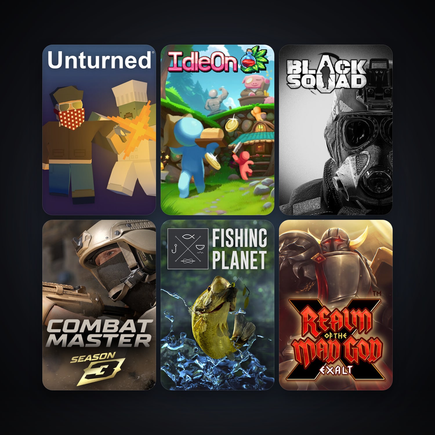 Realm of the Mad God + Unturned, 118 games, clean — HabibiAccounts