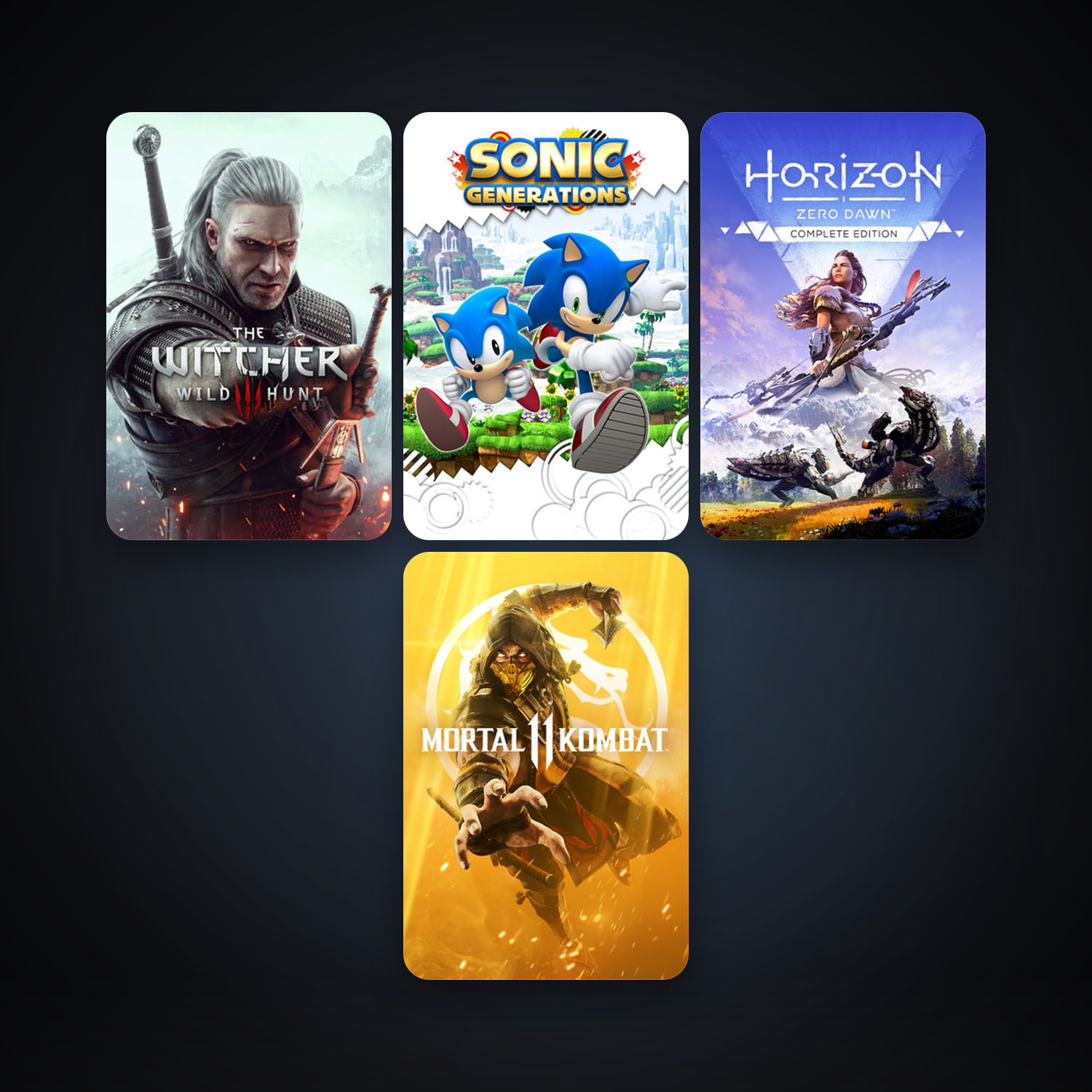Sonic Generations Collection + The Witcher 3: Wild Hunt, 4 games, clean — HabibiAccounts