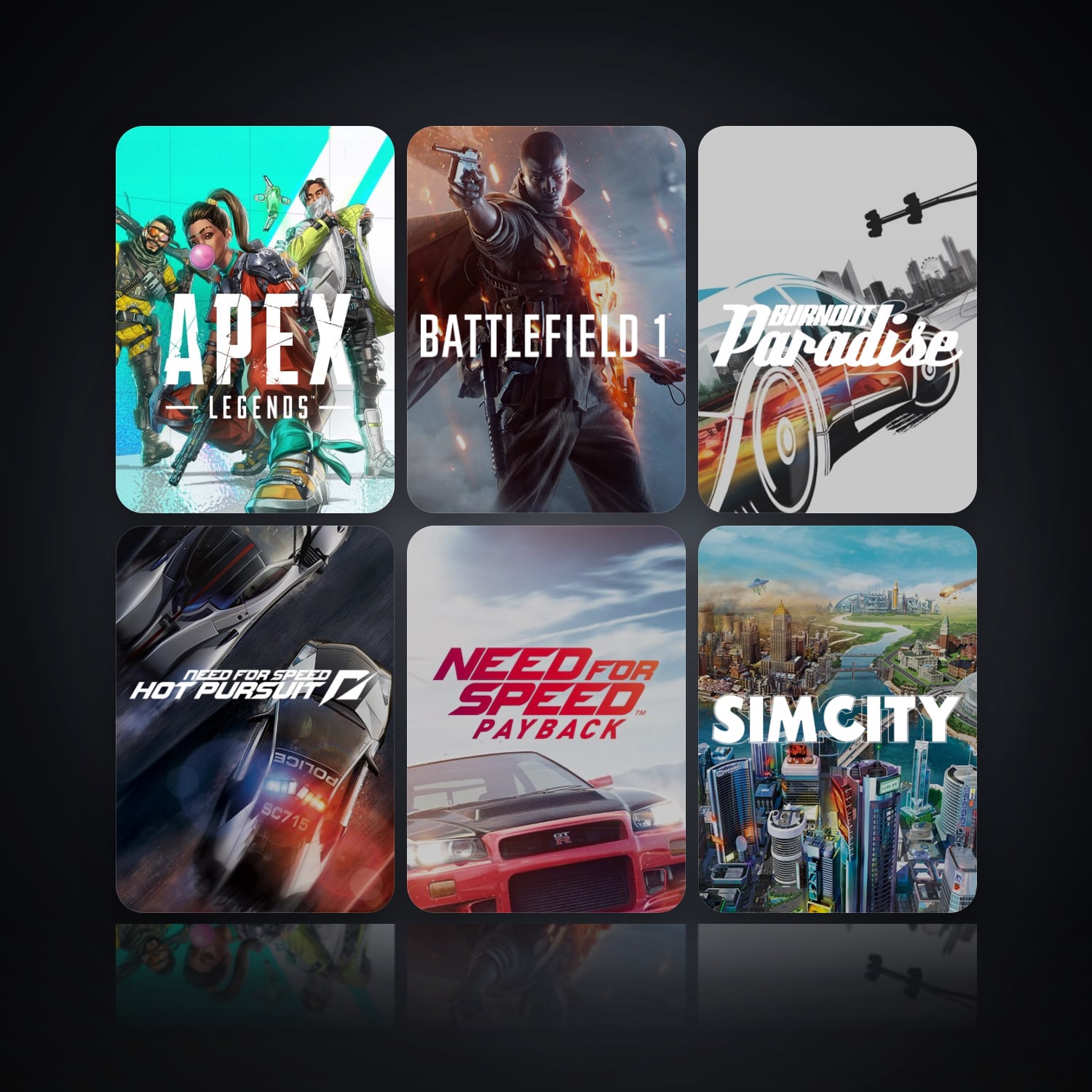 Apex Legends & Battlefield 1 | 6 Games | Apex Lvl 16 — HabibiAccounts