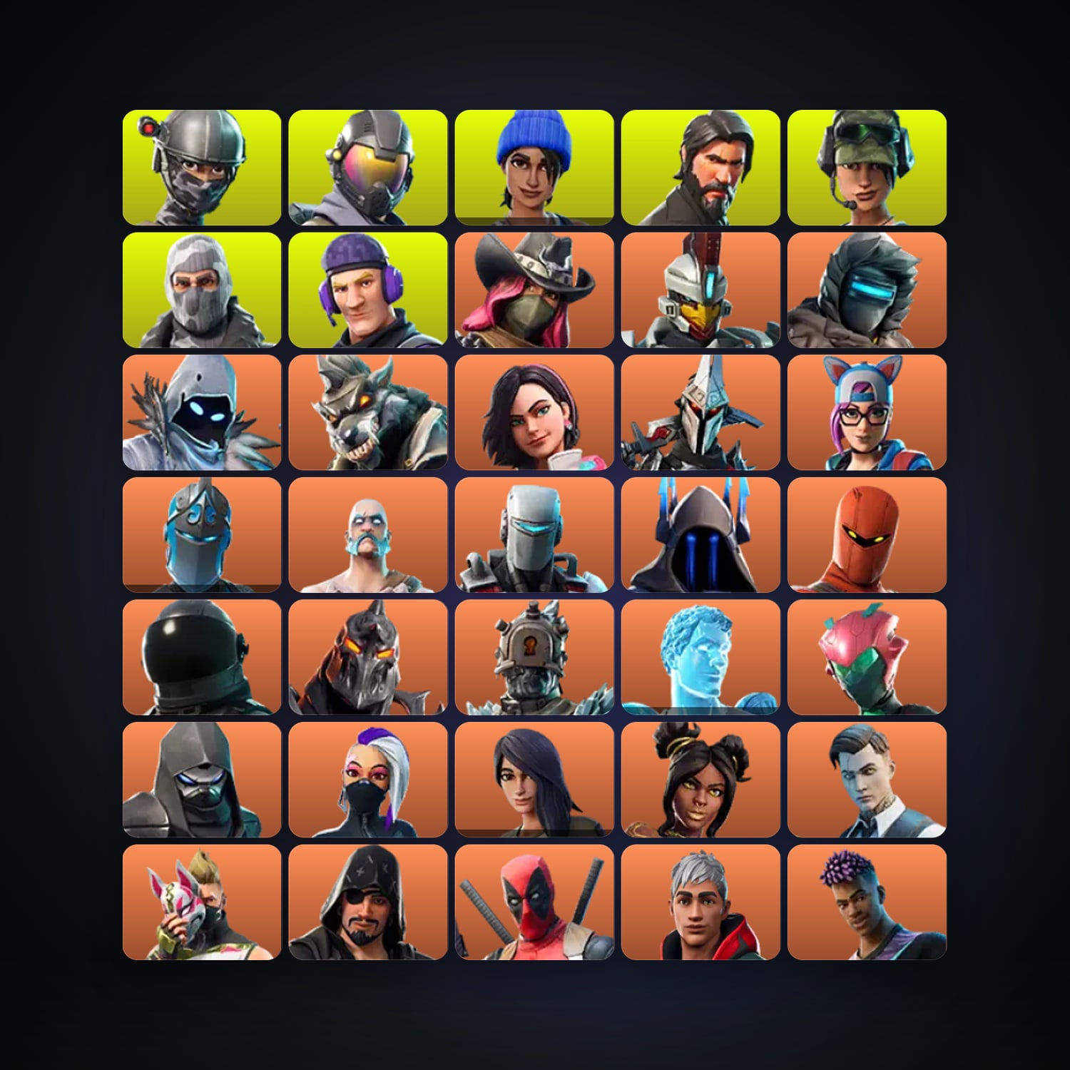هالحساب فورتنايت، اللوكر مليان 92 سكن، 650 فيبوكس، لفل 1293، 190 فوز — HabibiAccounts