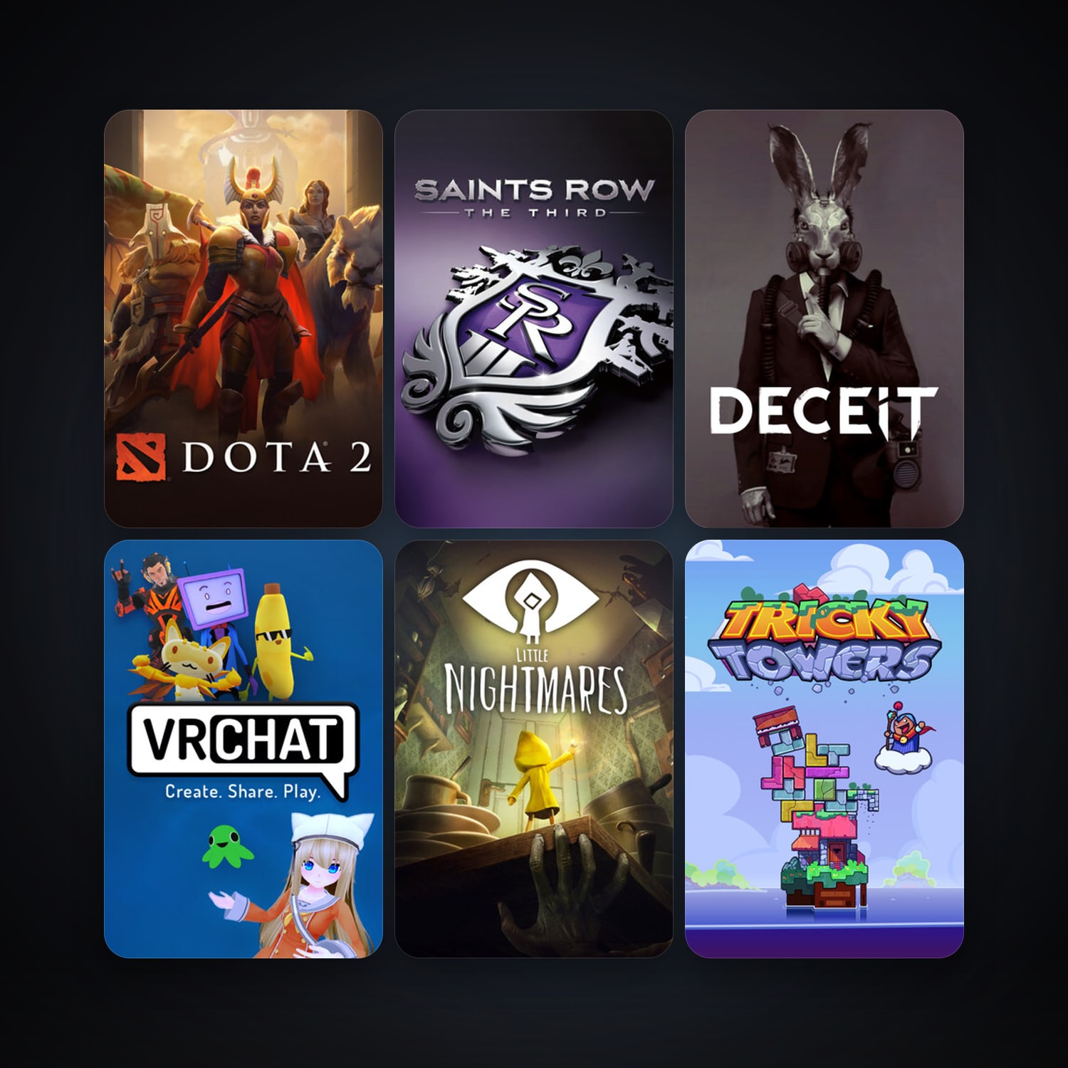 Dota 2 + Saints Row: The Third, 21 games, clean — HabibiAccounts