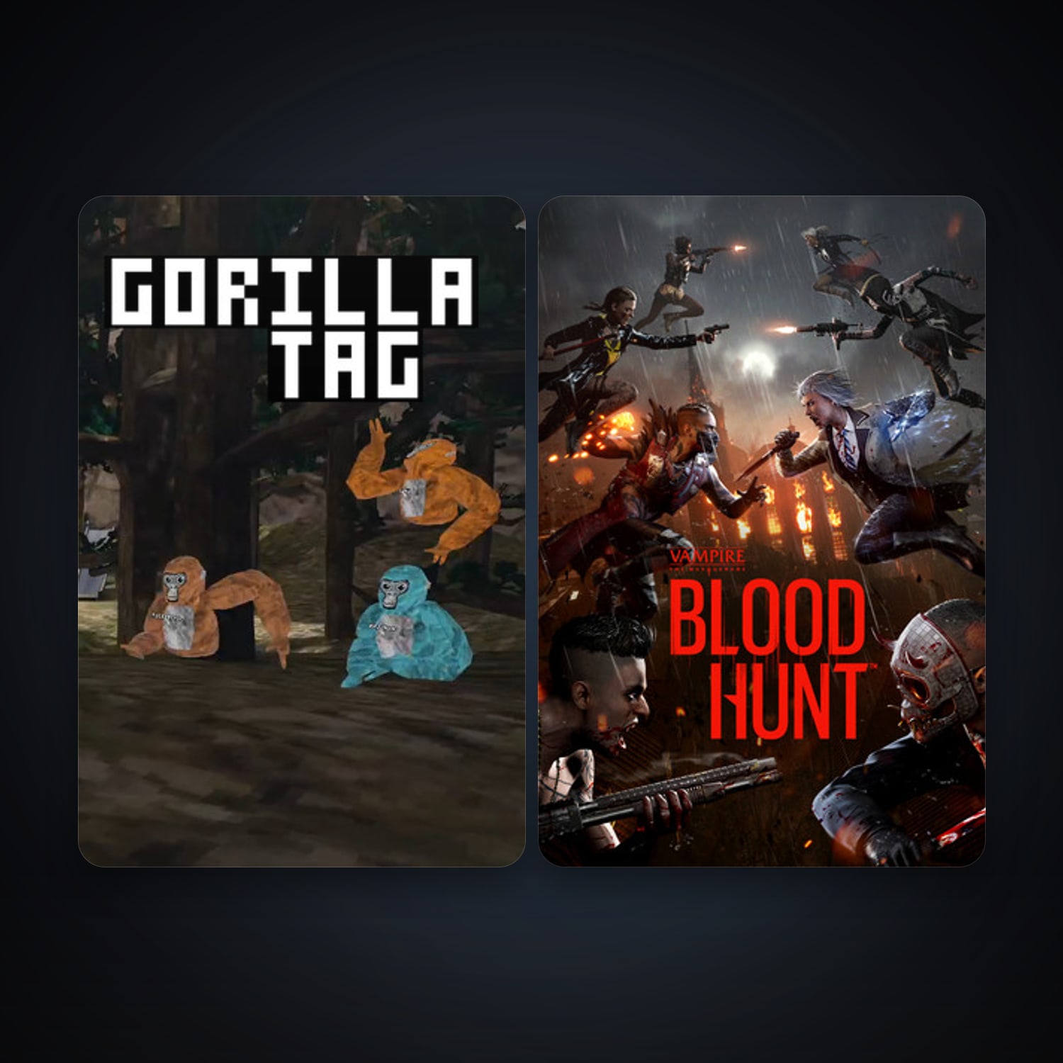 Vampire: The Masquerade - Bloodhunt + Gorilla Tag, 6 games, clean — HabibiAccounts