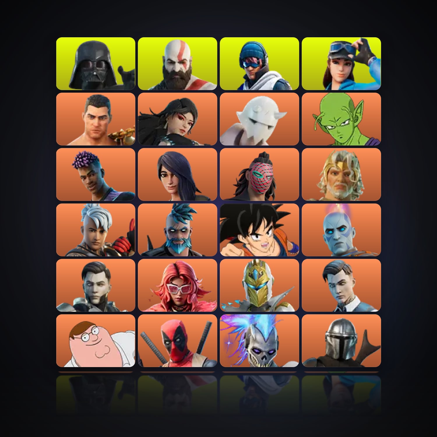 Fortnite | 162 Skins | 210 V-Bucks | Level 1813 | 115 Wins — HabibiAccounts