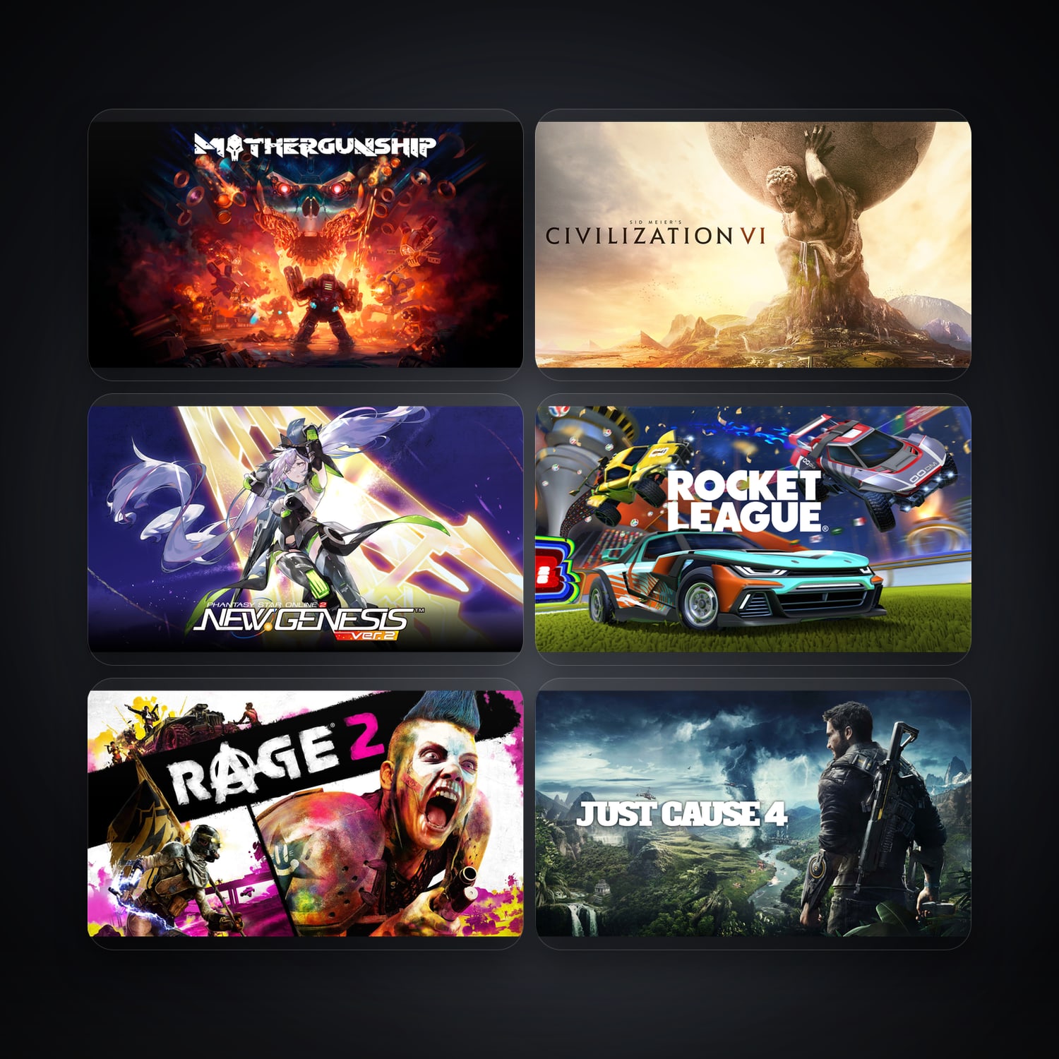 Mothergunship & Sid Meier's Civilization VI | 11 Games — HabibiAccounts