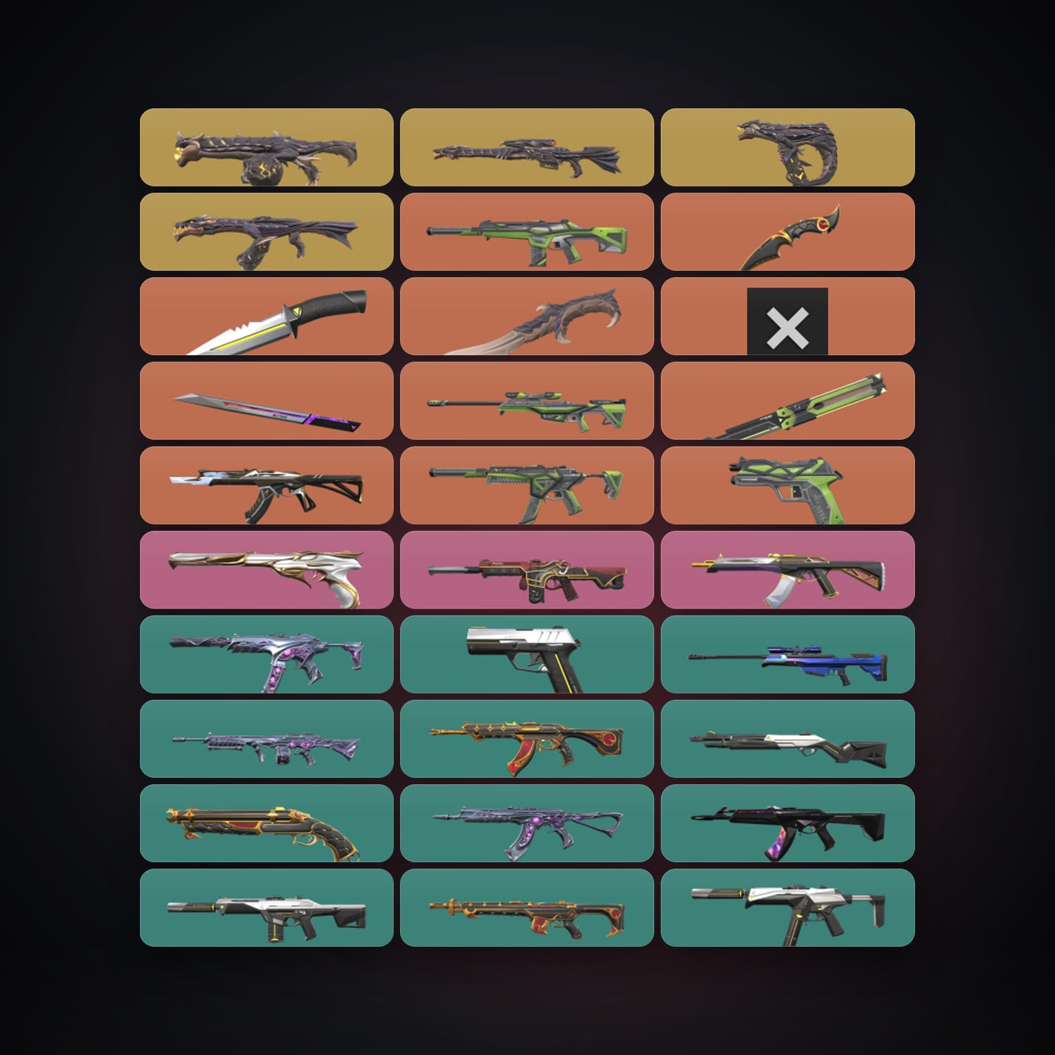 AP Plat 1 locker — 6 knives, 80 skins, lvl 132 — HabibiAccounts