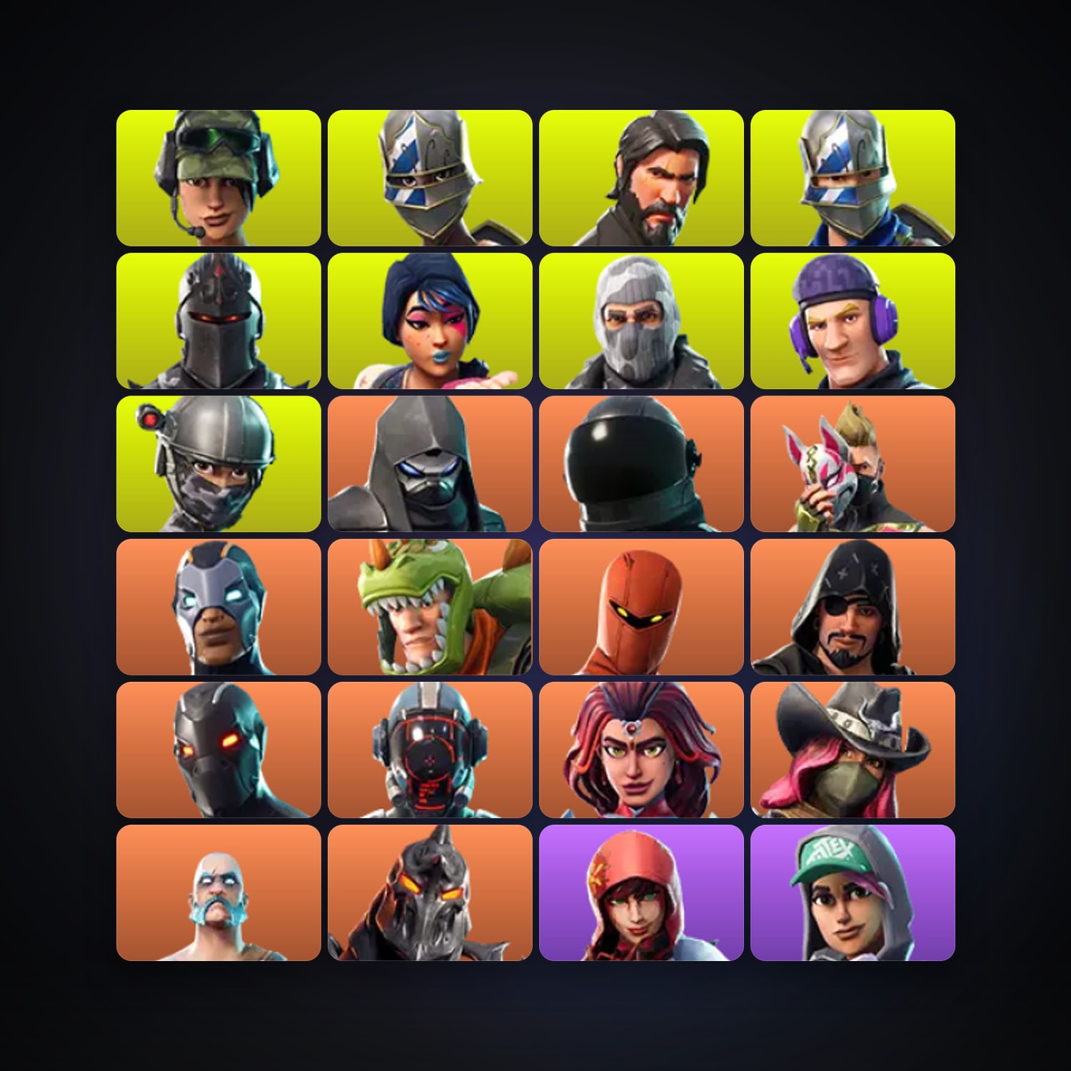 Fortnite locker — 49 skins — 250 V-Bucks — lvl 850 — HabibiAccounts