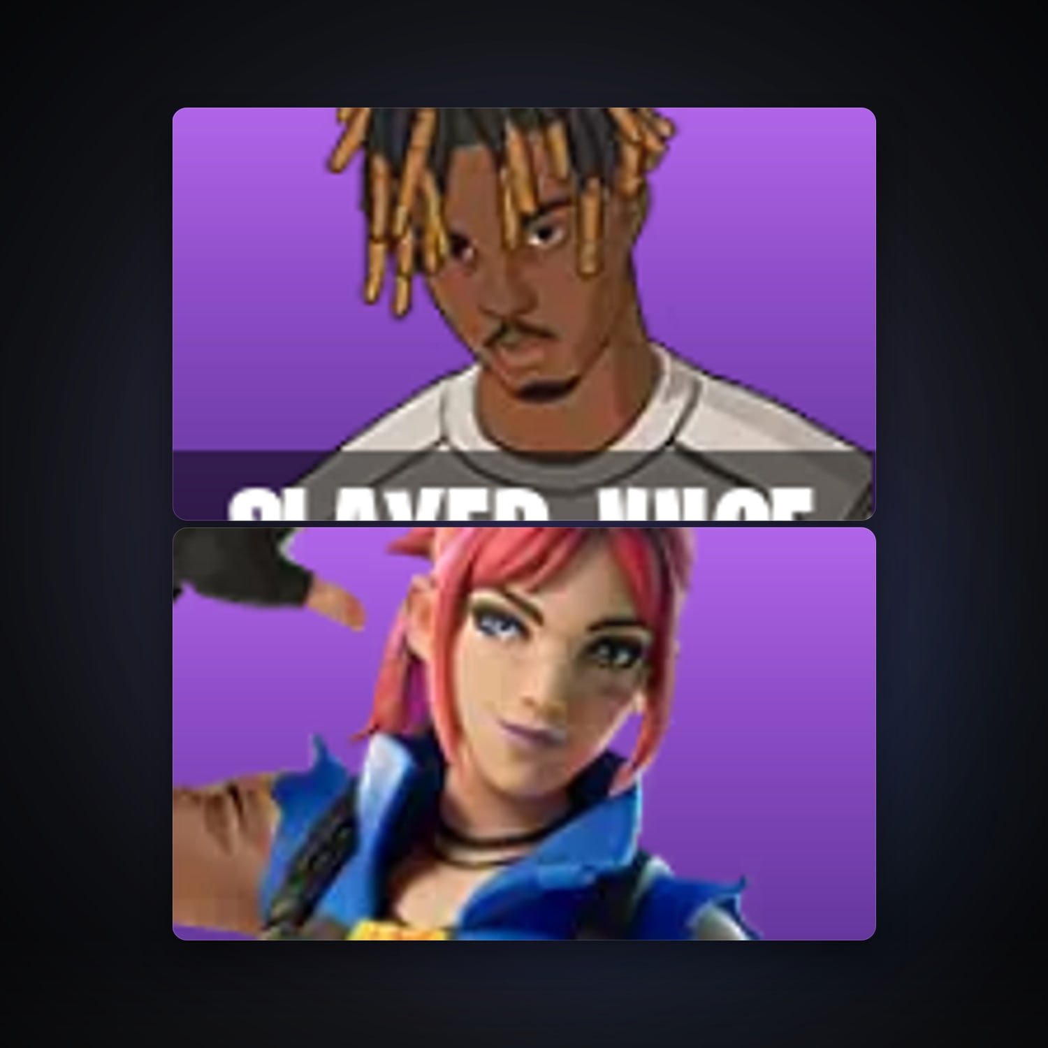 Fortnite locker — 2 skins — lvl 1 — HabibiAccounts