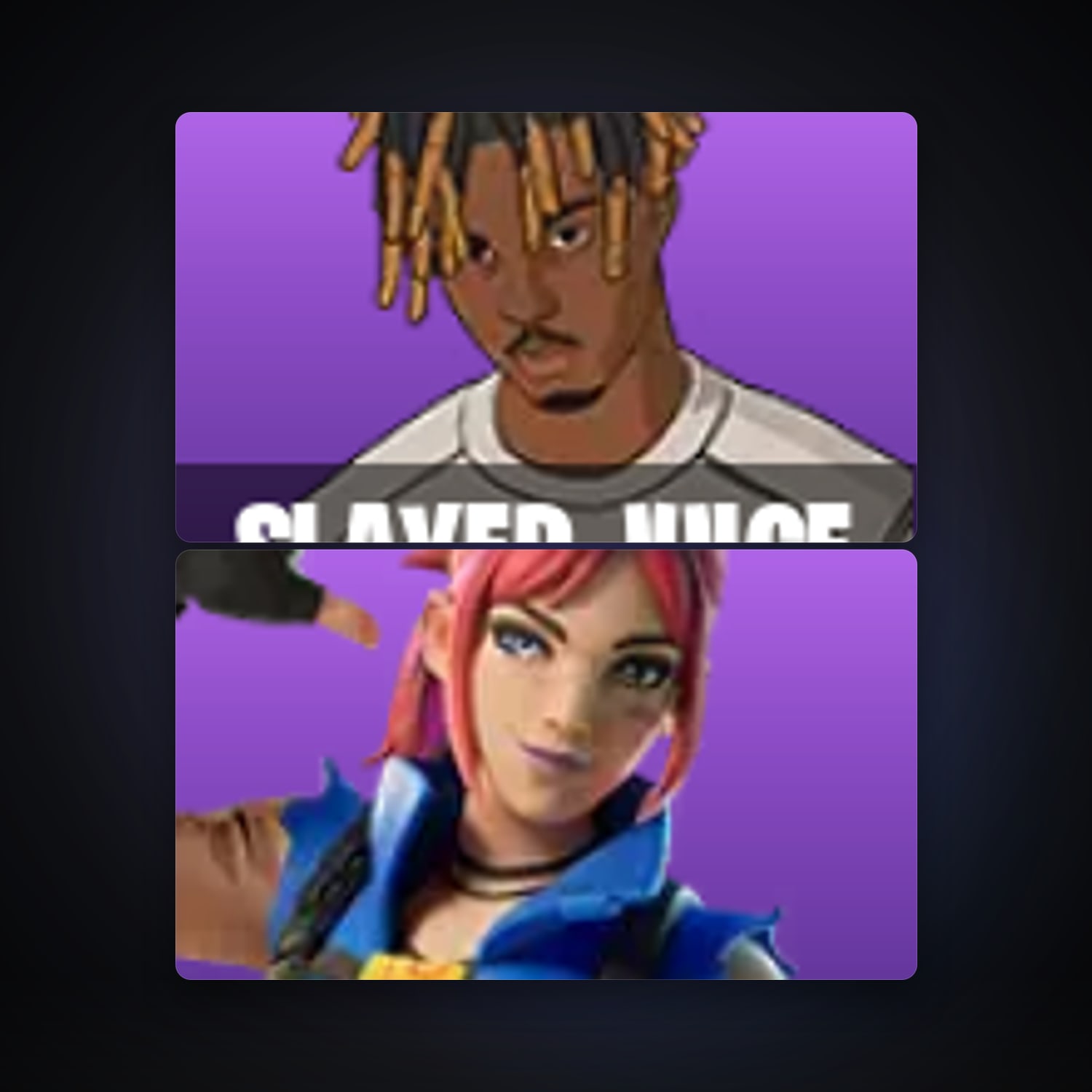 Fortnite locker — 2 skins — lvl 1 — HabibiAccounts