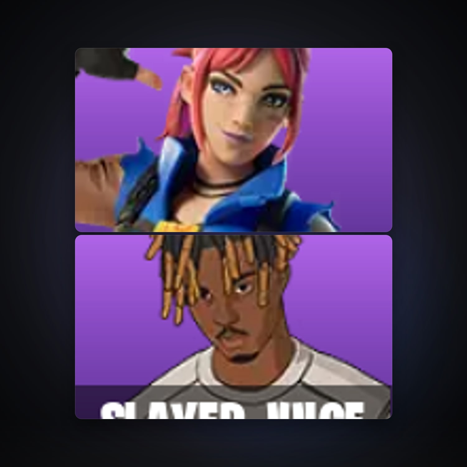 Fortnite locker — 2 skins — lvl 1 — HabibiAccounts