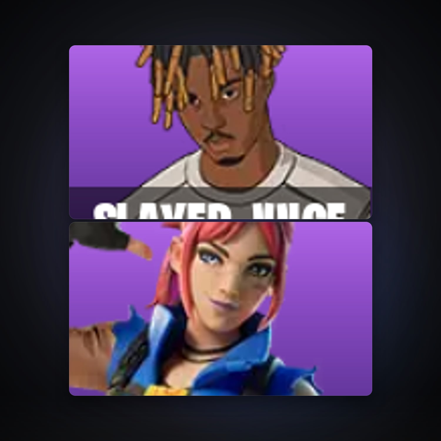 Fortnite locker — 2 skins — lvl 1 — HabibiAccounts