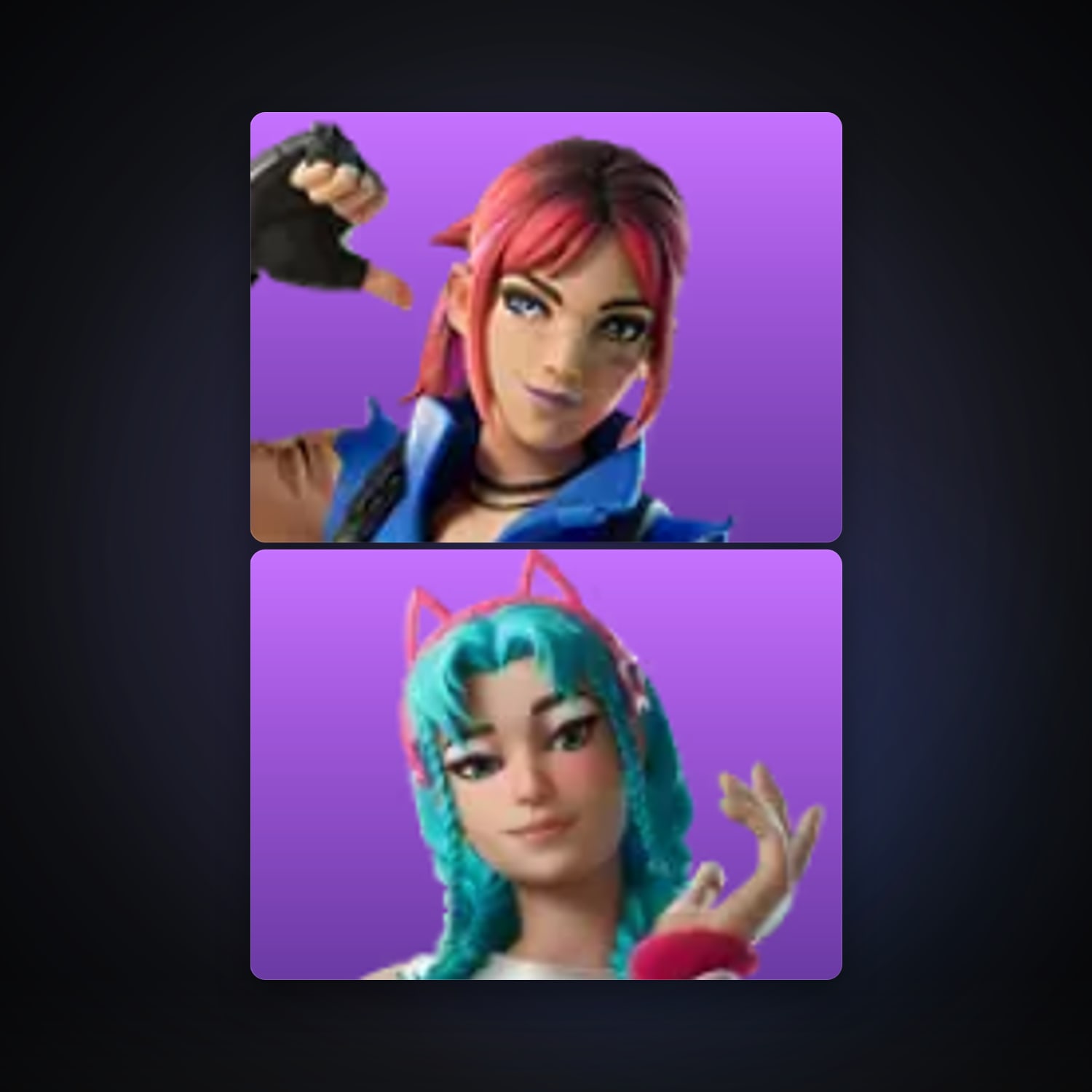 Fortnite locker — 2 skins — lvl 6 — HabibiAccounts