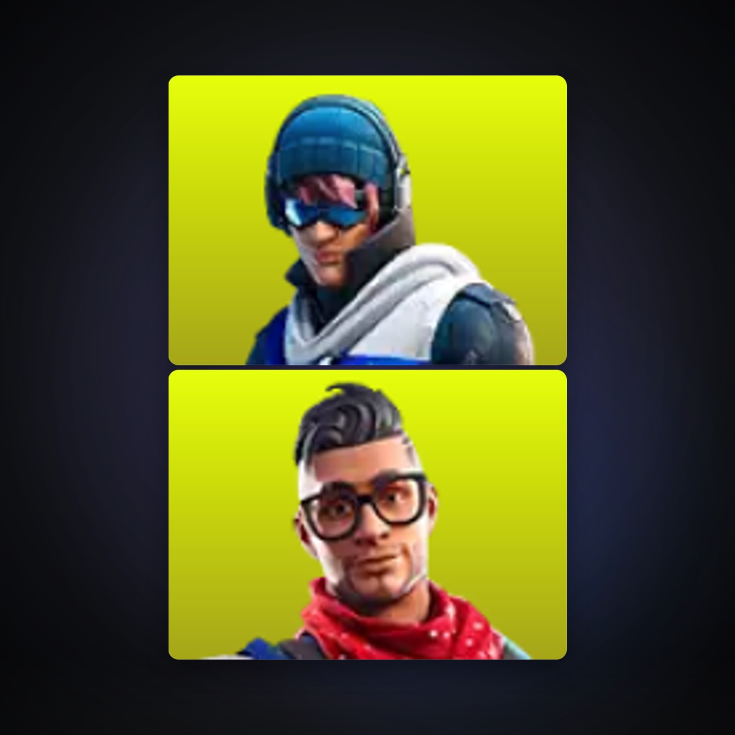 Fortnite locker — 2 skins — 100 V-Bucks — lvl 33 — HabibiAccounts