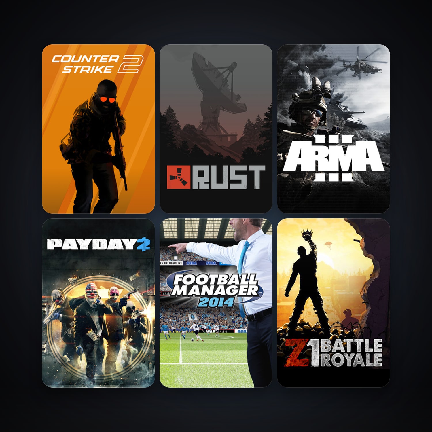 CS2 Prime + Garry's Mod, 38 games, Steam 12, clean — HabibiAccounts