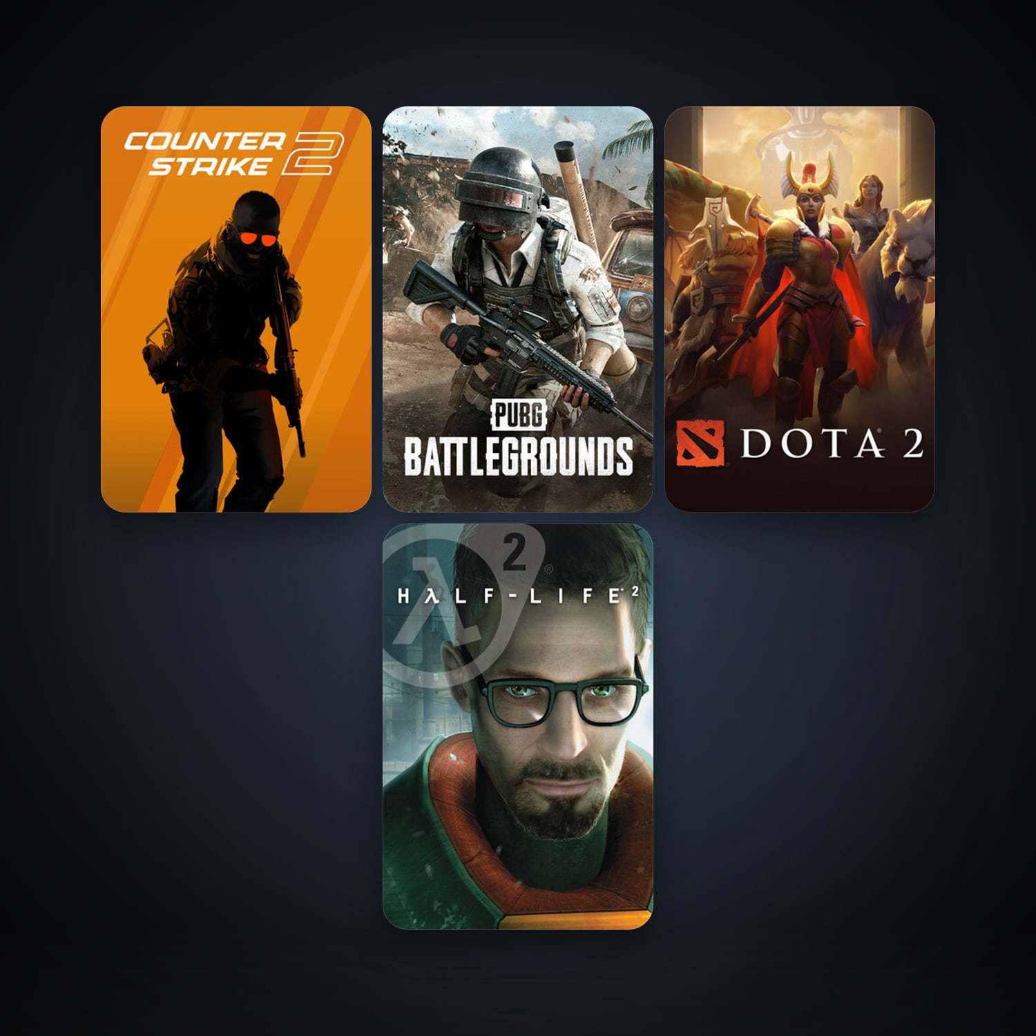 Half-Life 2 + Half-Life 2: Deathmatch, 6 games, clean — HabibiAccounts