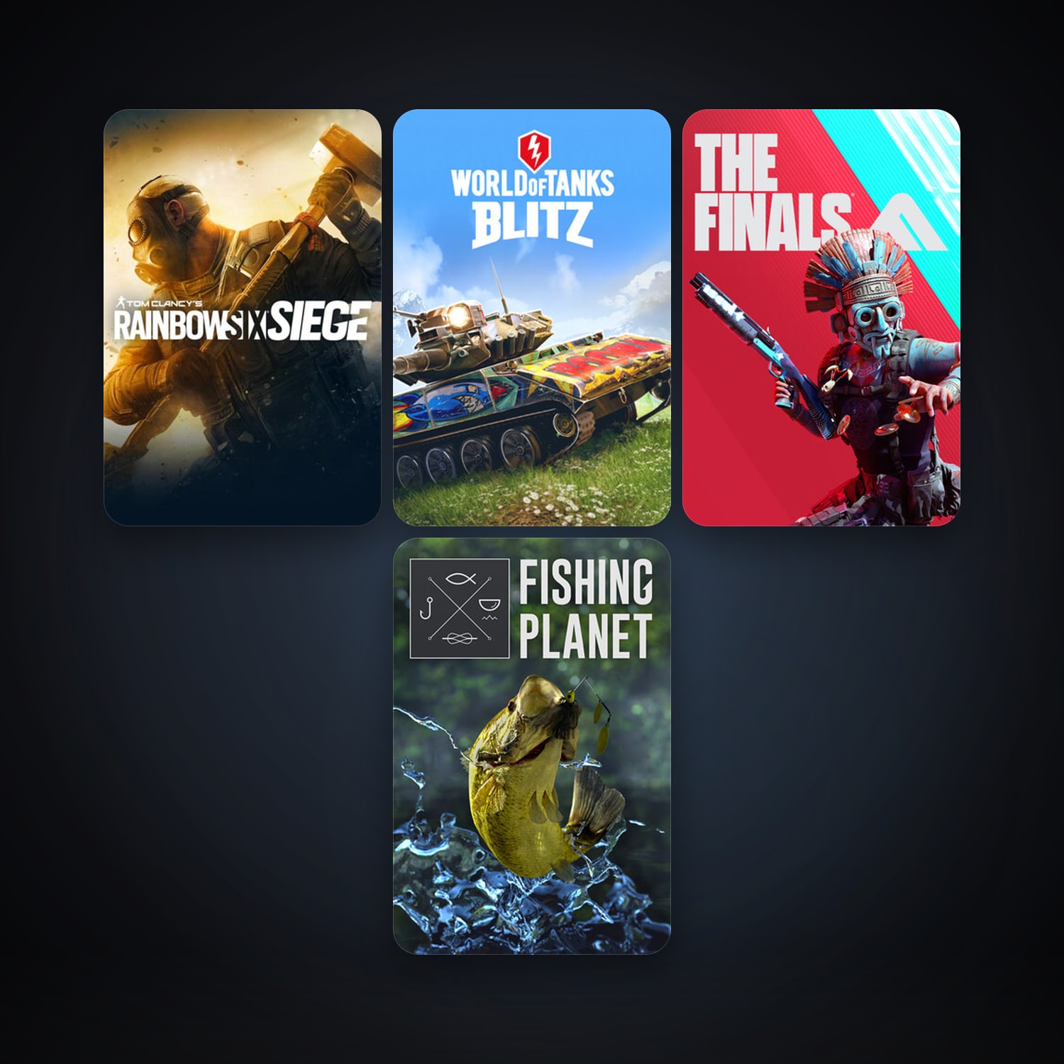 Tom Clancy's Rainbow Six Siege + Fishing Planet, 8 games, Steam 11, clean — HabibiAccounts