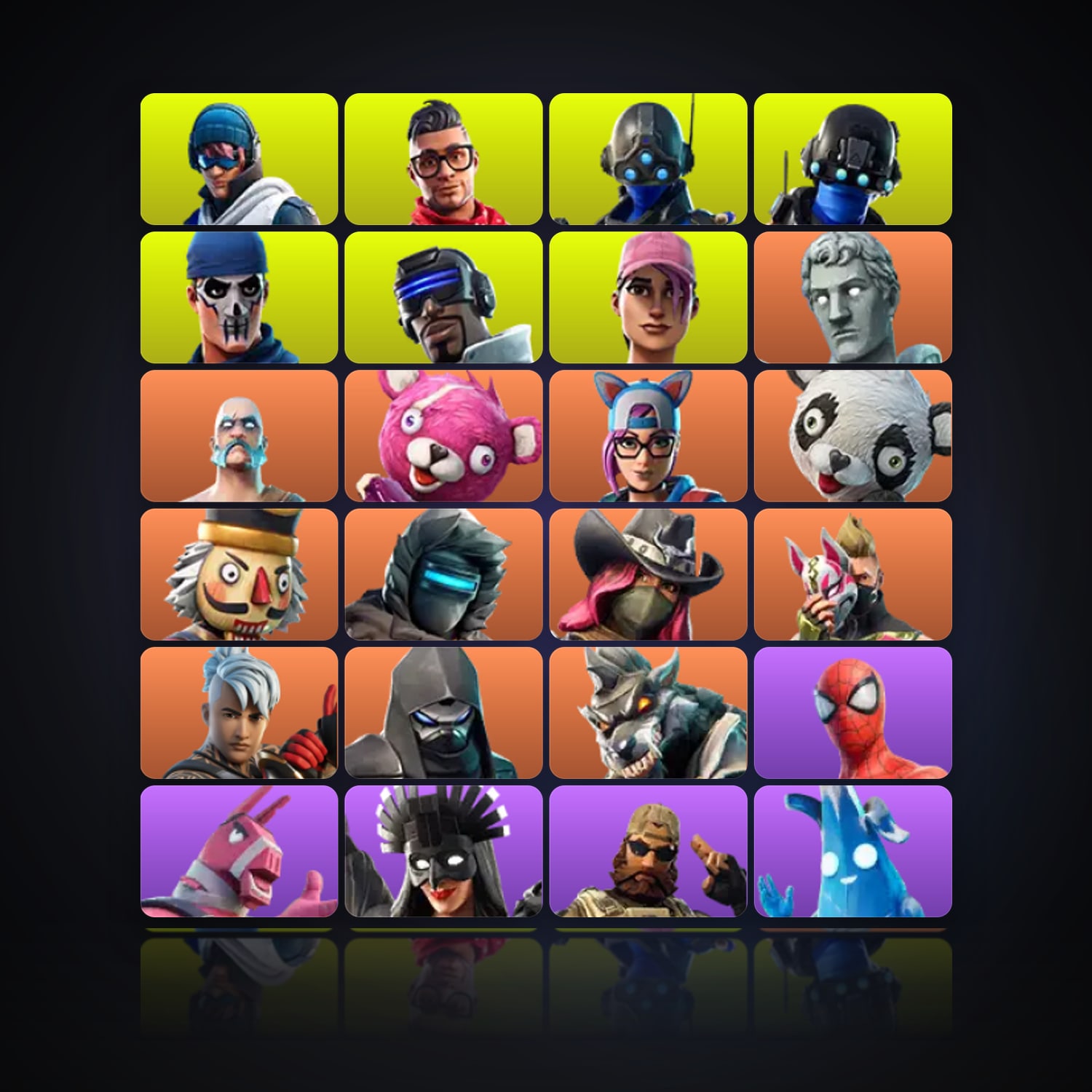 Fortnite | 53 Skins | 100 V-Bucks | Level 414 | 17 Wins — HabibiAccounts
