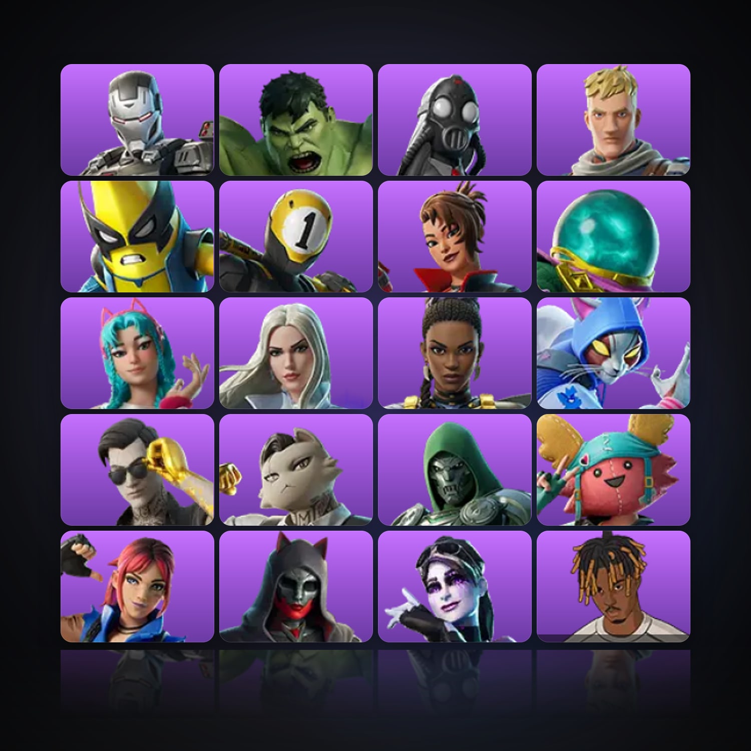 Fortnite | 25 Skins | 50 V-Bucks | Level 759 | 13 Wins — HabibiAccounts