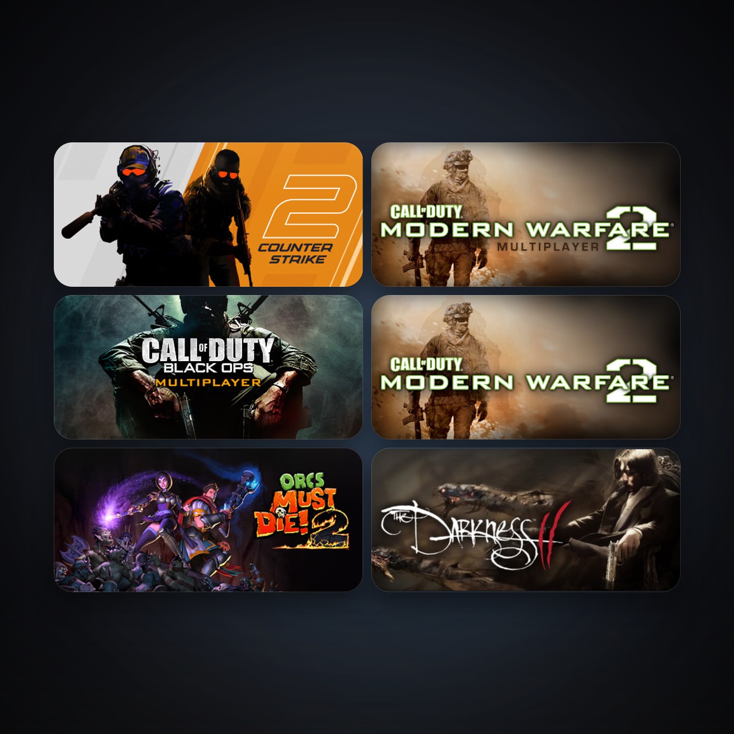 CS2 Prime + Call of Duty: Modern Warfare 2 (2009), 7 games, clean — HabibiAccounts