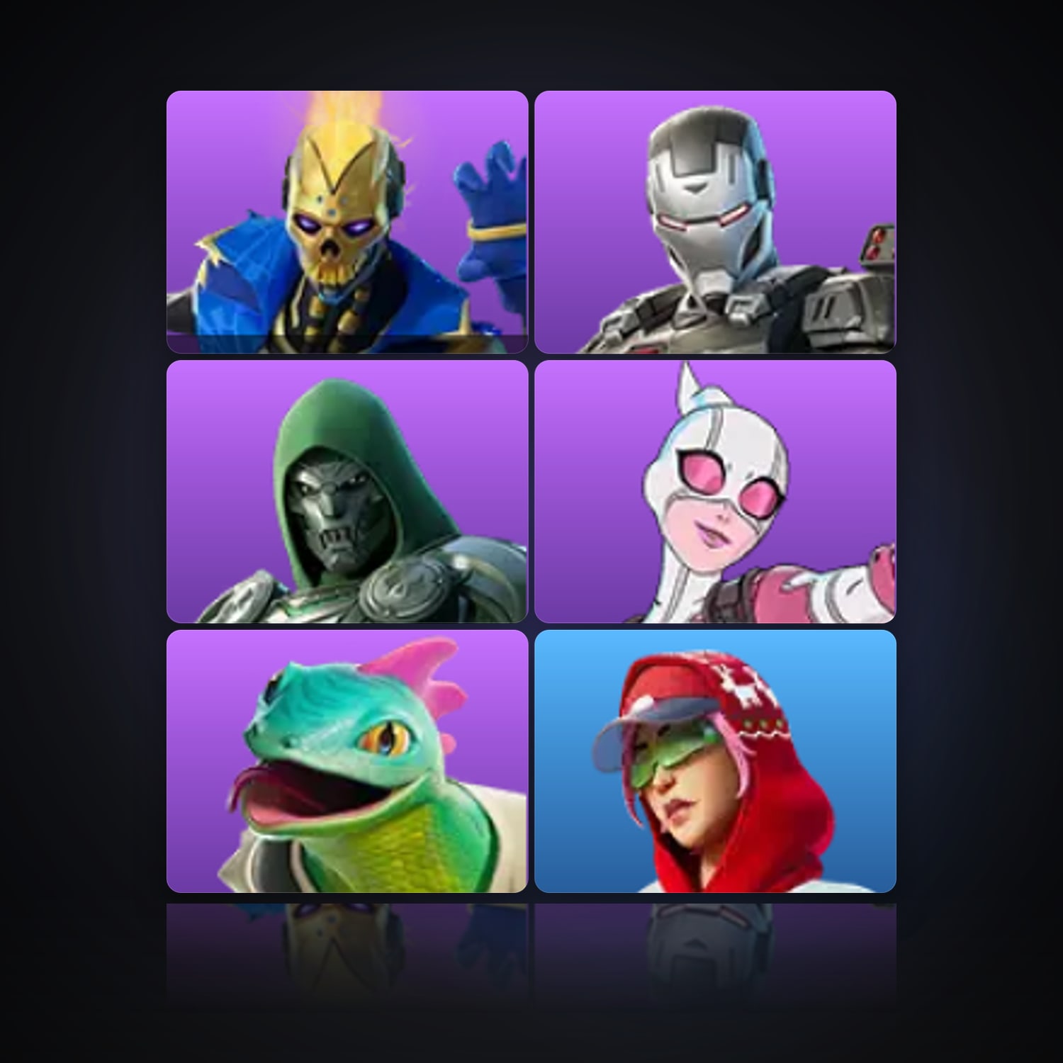Fortnite | 6 Skins | 100 V-Bucks | Level 61 — HabibiAccounts