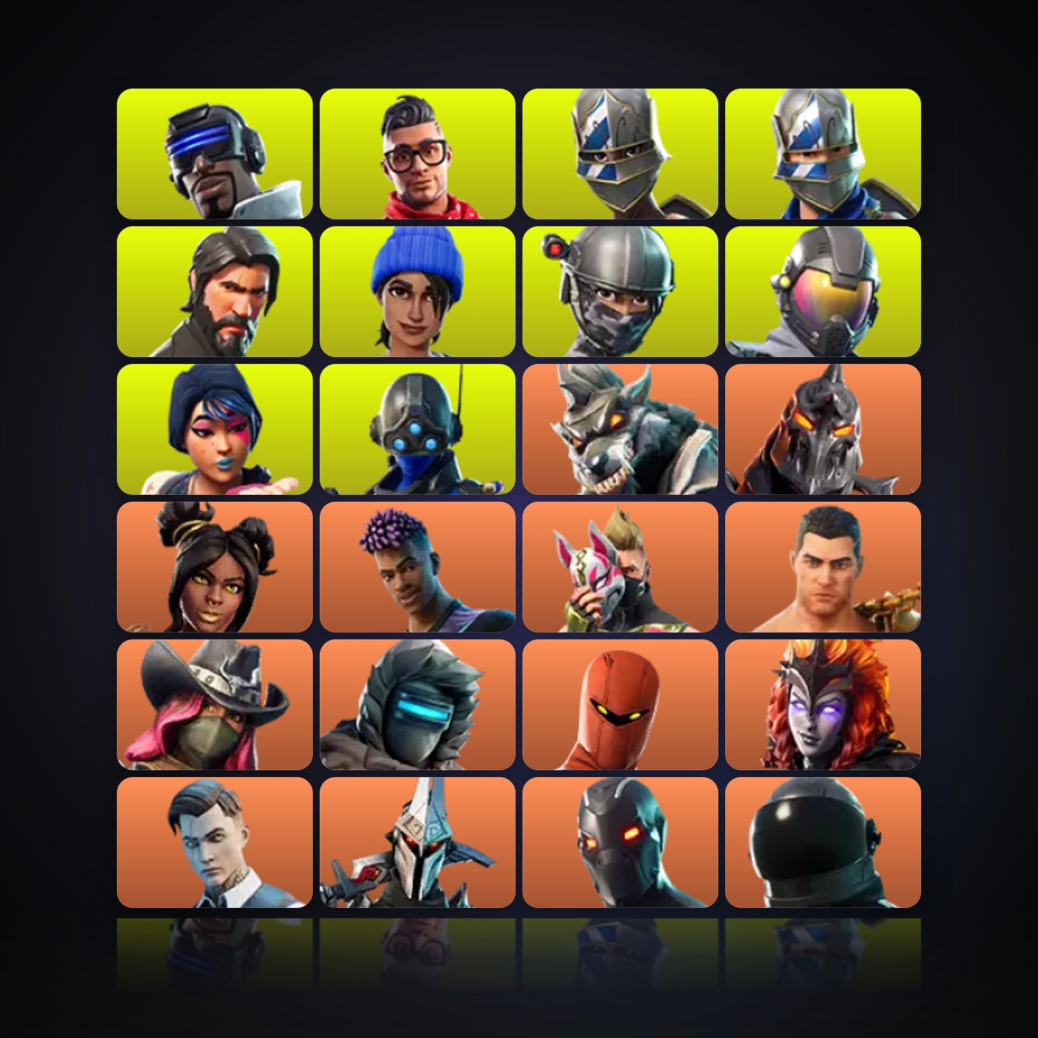 Fortnite | 110 Skins | 300 V-Bucks | Level 1838 | 387 Wins — HabibiAccounts