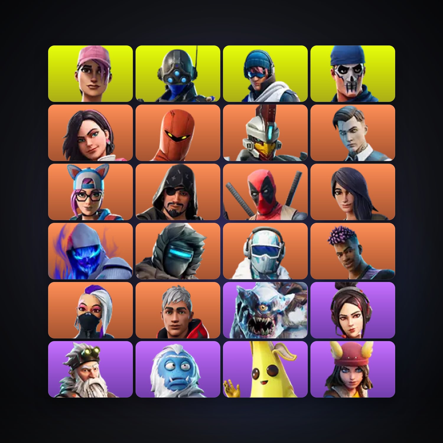 هالحساب فورتنايت، لوكر 68 سكن، لفل 775، 54 فوز — HabibiAccounts