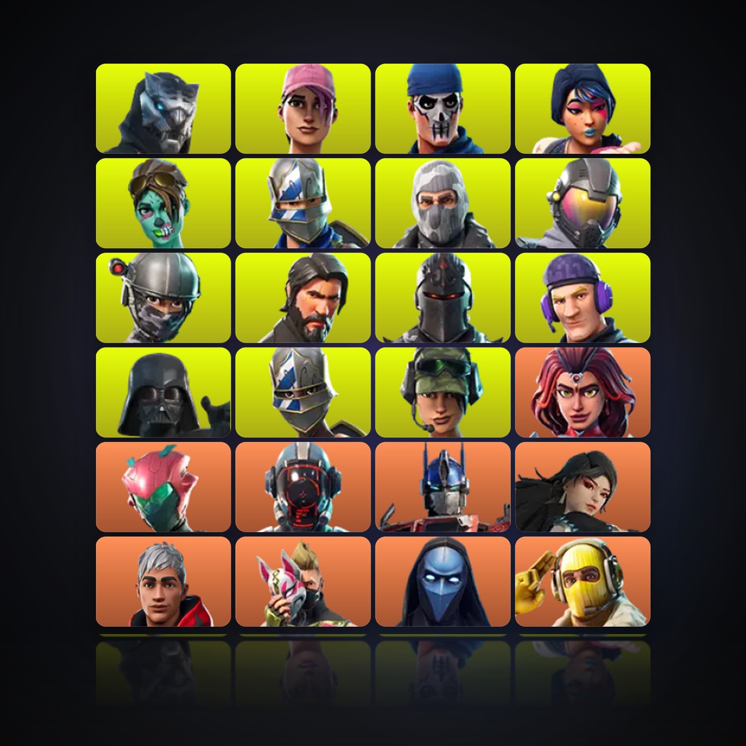 Fortnite | 142 Skins | 800 V-Bucks | Level 1286 | 280 Wins — HabibiAccounts