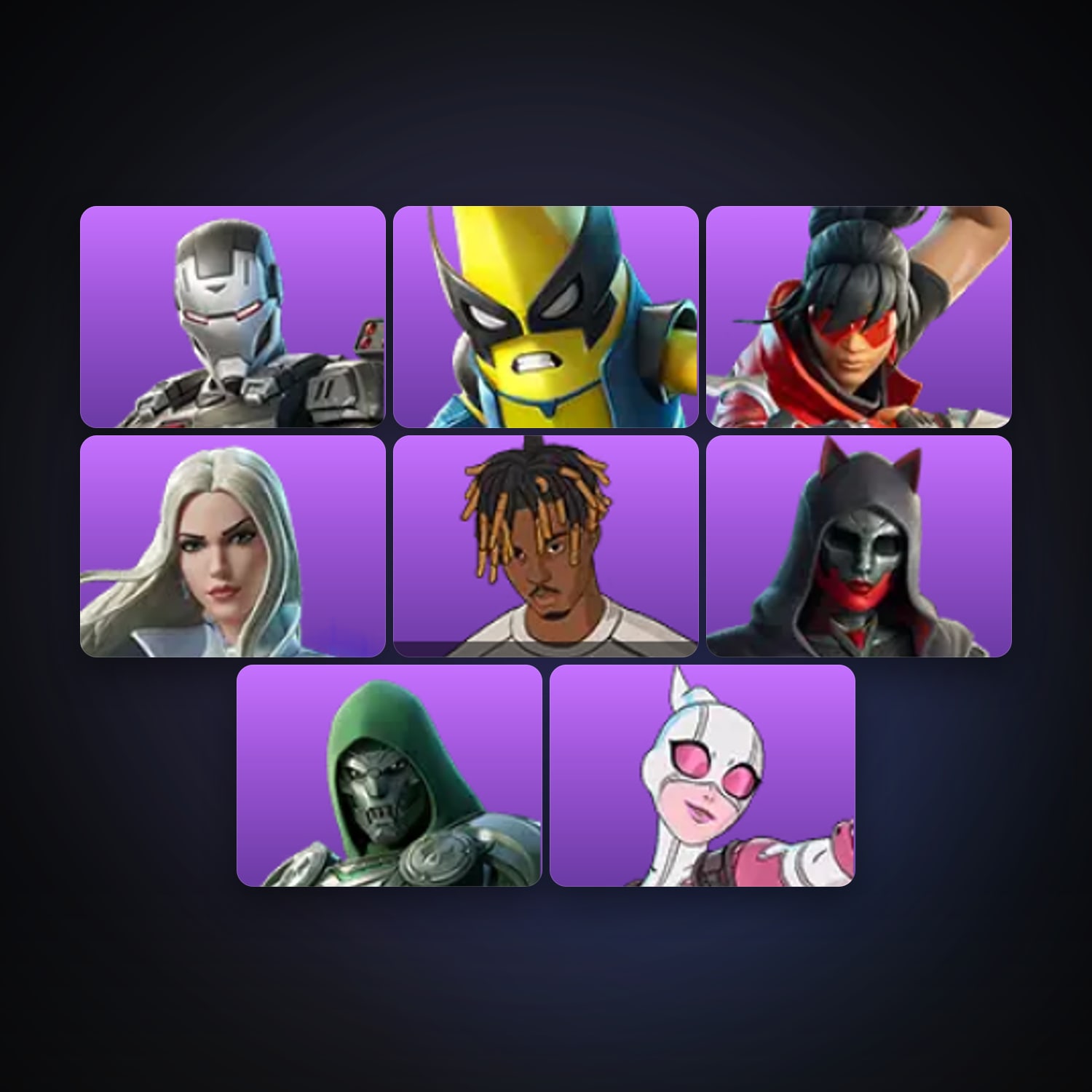 Fortnite | 8 Skins | 750 V-Bucks | Level 263 | 14 Wins — HabibiAccounts