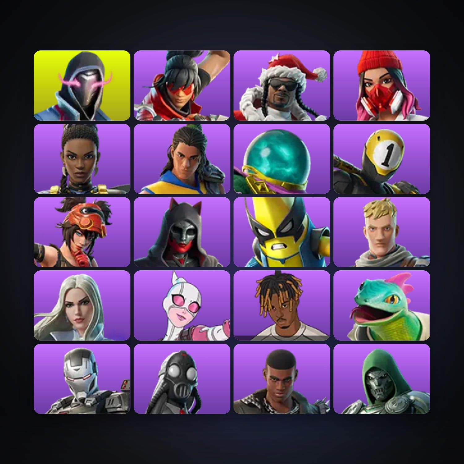 Fortnite | 20 Skins | 650 V-Bucks | Level 332 | 14 Wins — HabibiAccounts