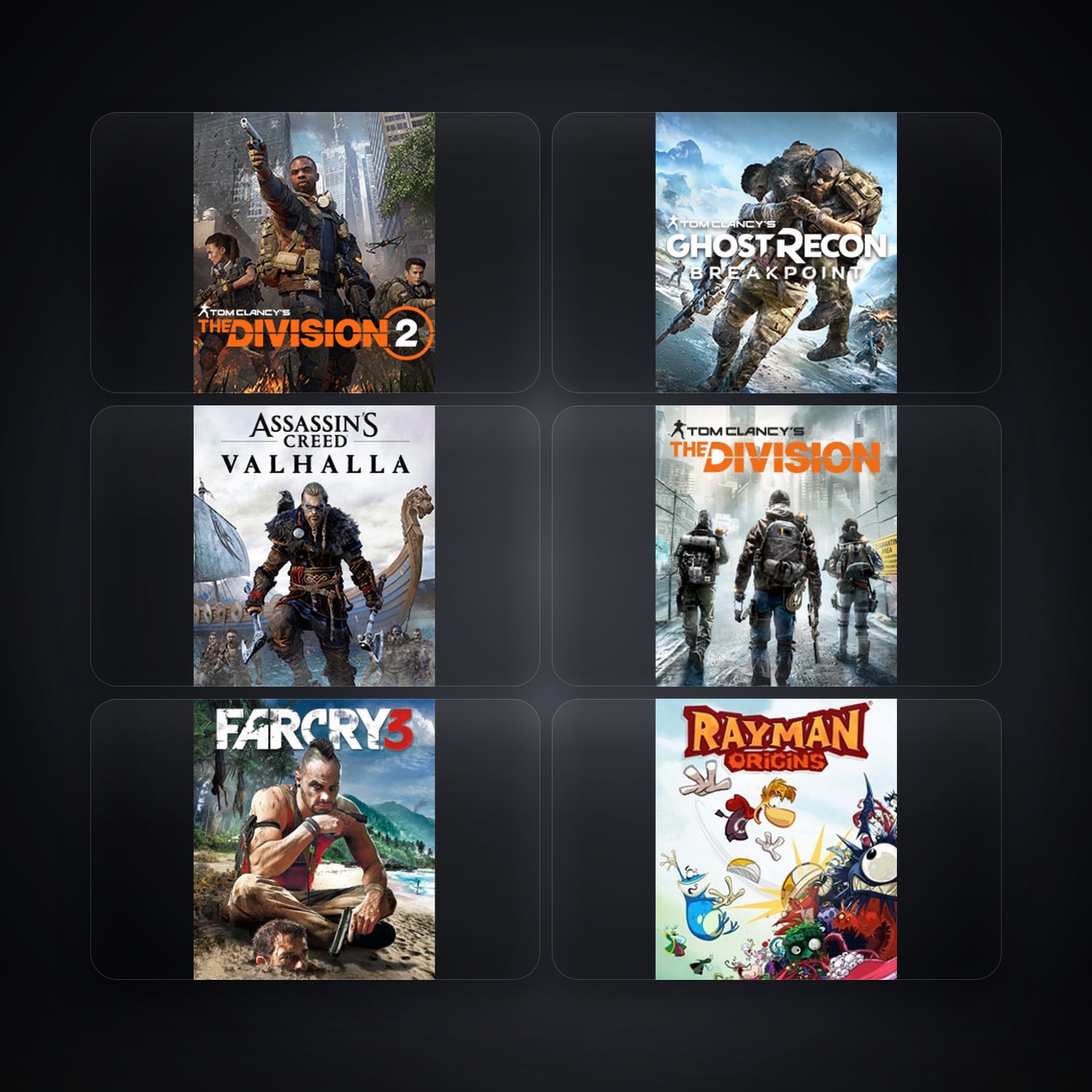 Tom Clancy's The Division 2 & Tom Clancy's Ghost Recon Breakpoint | 11 Games — HabibiAccounts