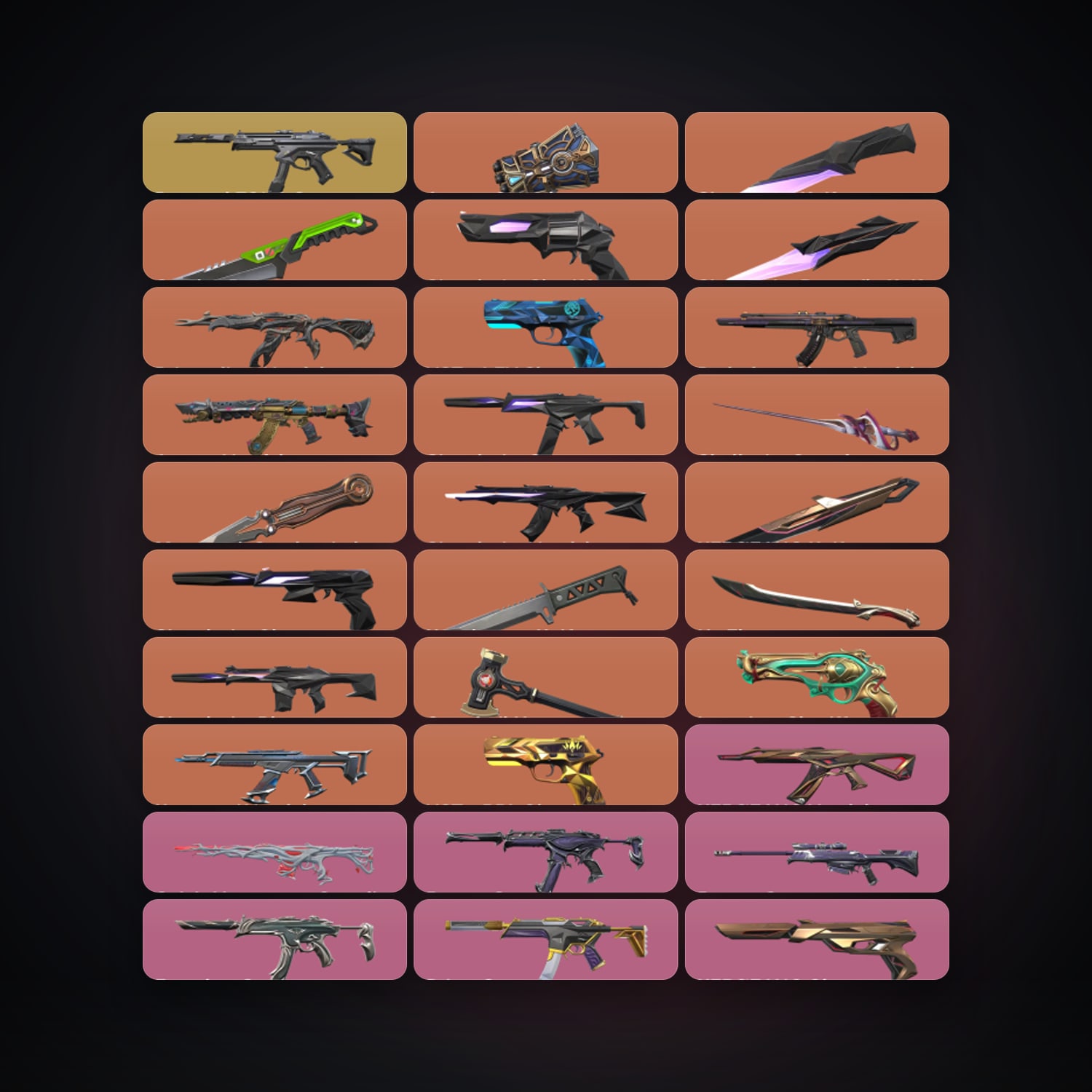 AP Bronze 3 locker — 10 knives, 89 skins, lvl 159 — HabibiAccounts