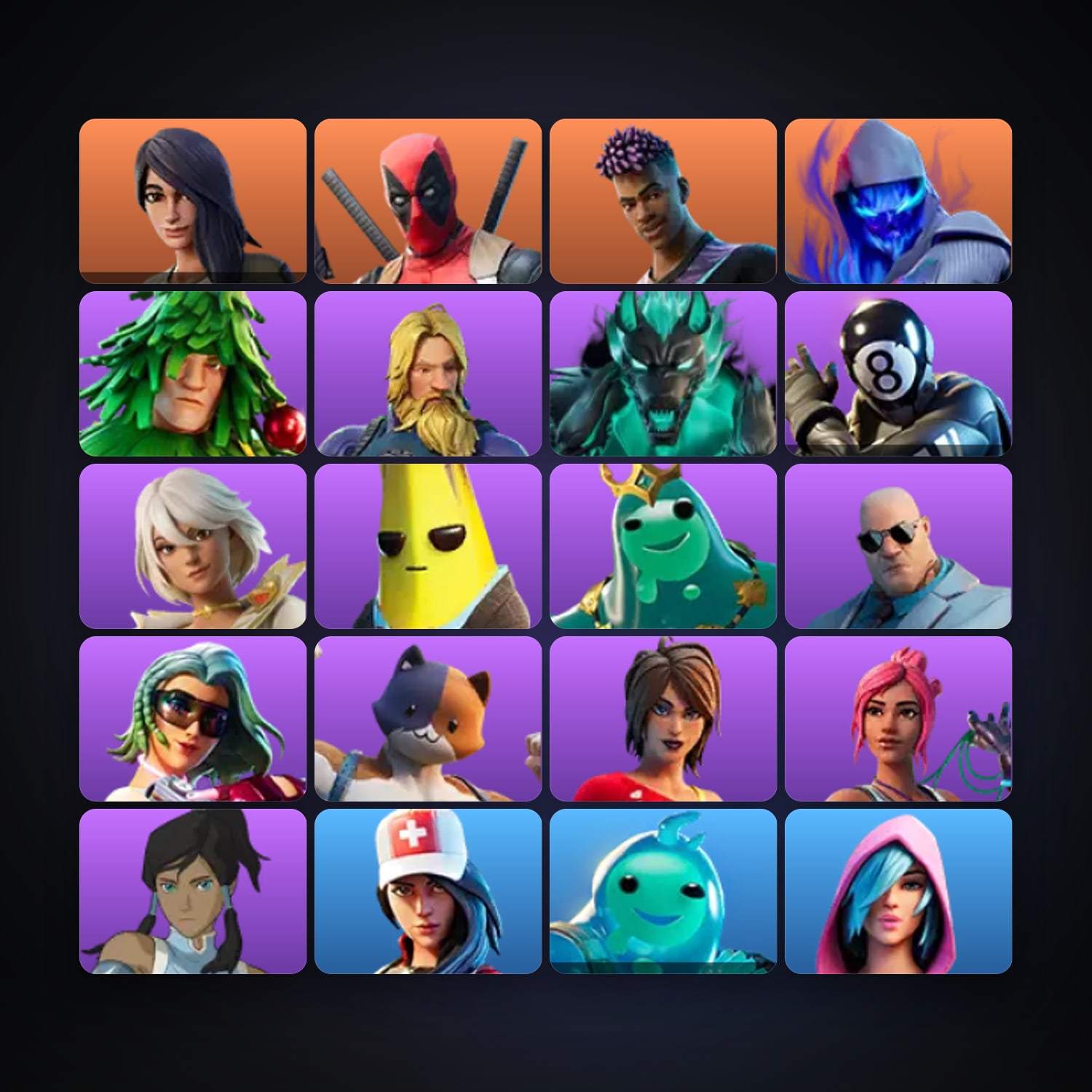 Fortnite | 24 Skins | 50 V-Bucks | Level 432 | 19 Wins — HabibiAccounts