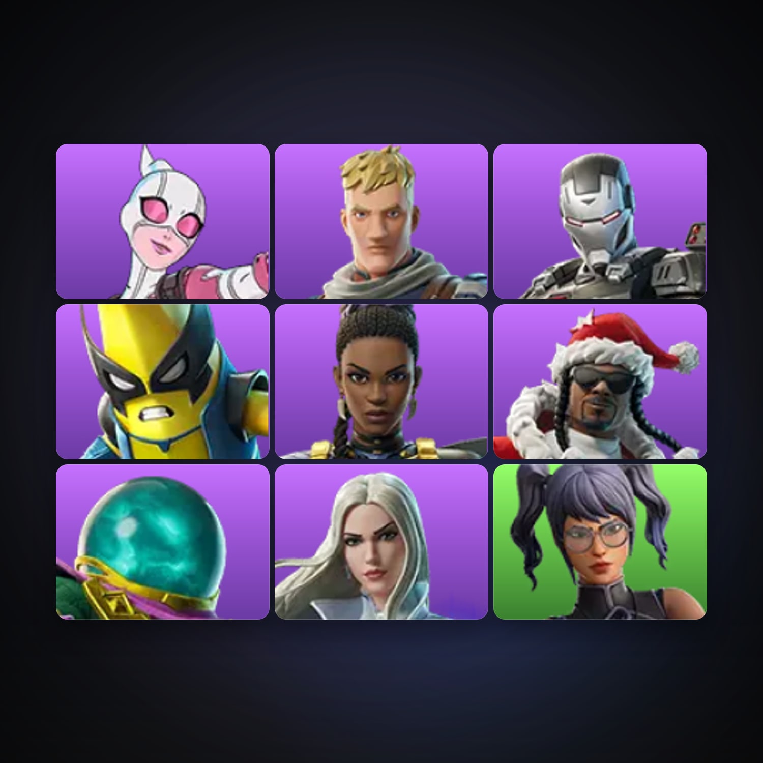 Fortnite | 9 Skins | 450 V-Bucks | Level 177 | 18 Wins — HabibiAccounts