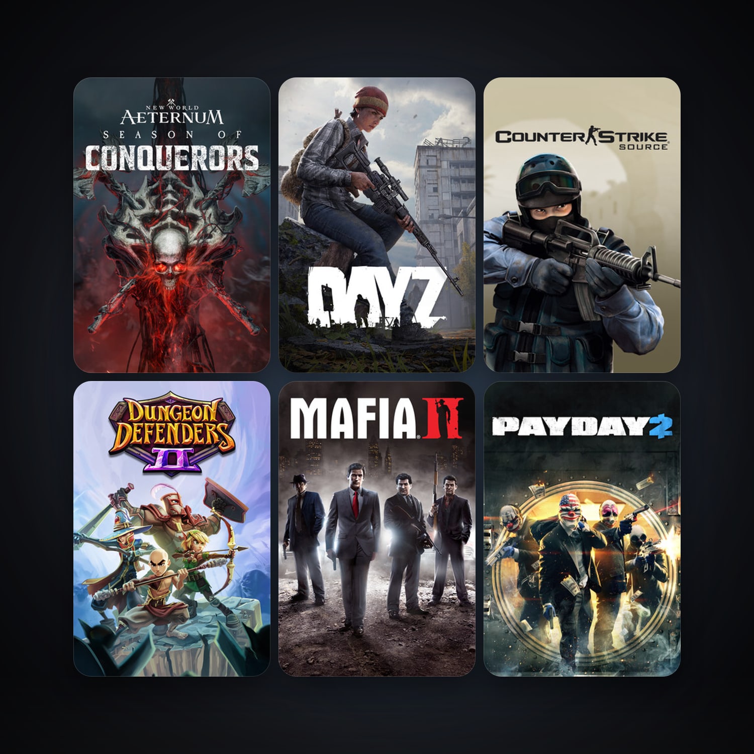 Counter-Strike: Source + Call of Duty: Black Ops Multiplayer, 55 games, Steam 11, clean — HabibiAccounts