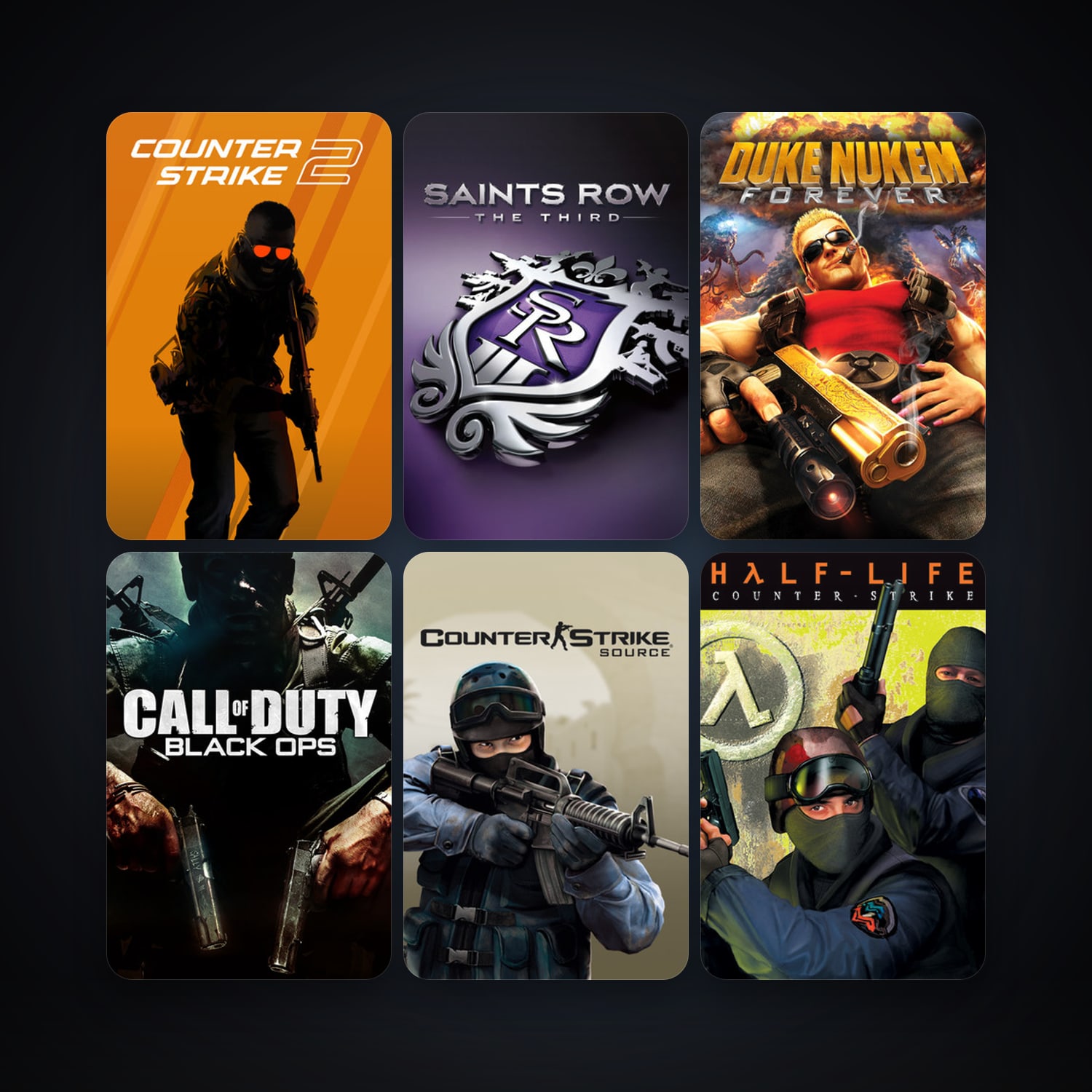 Counter-Strike + Counter-Strike: Source, 9 games, clean — HabibiAccounts