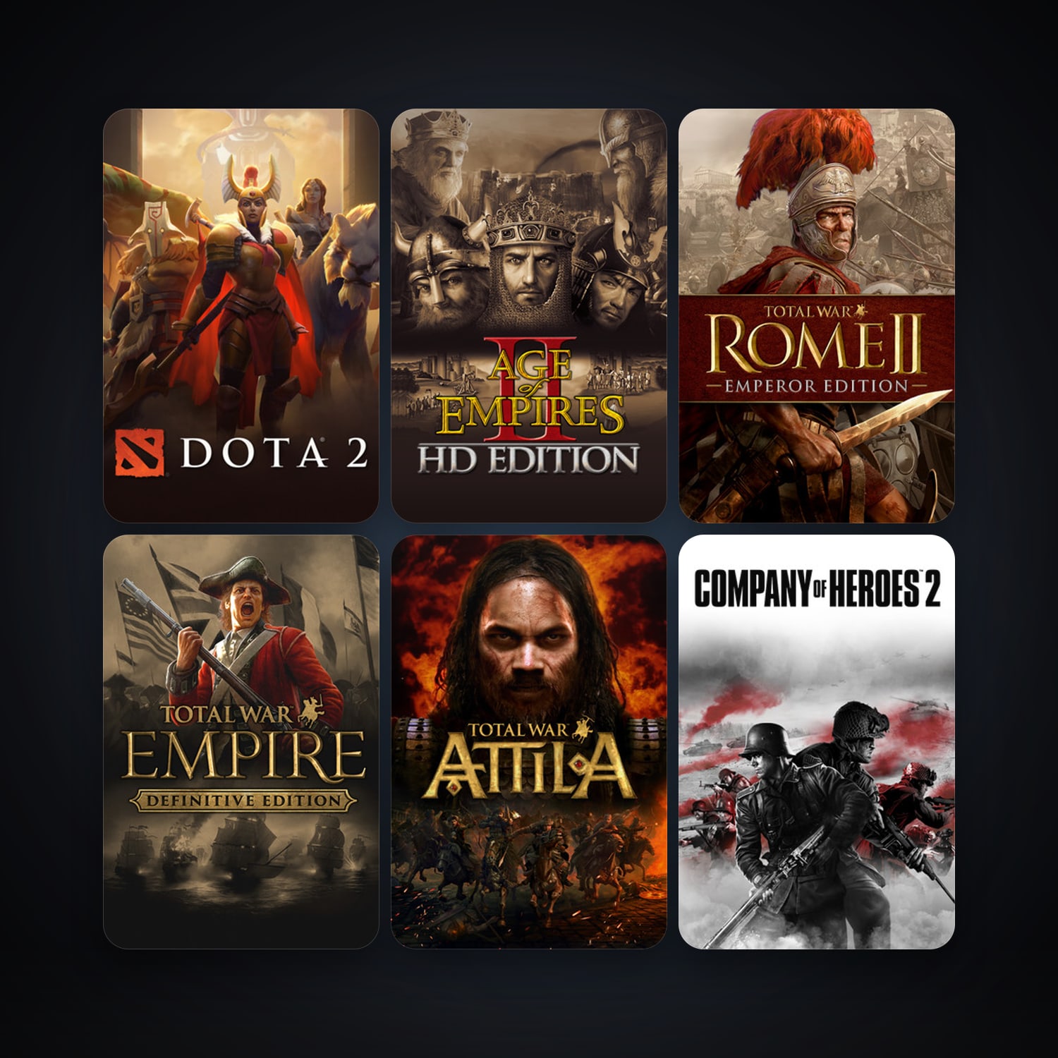 Dota 2 + Company of Heroes, 19 games, clean — HabibiAccounts