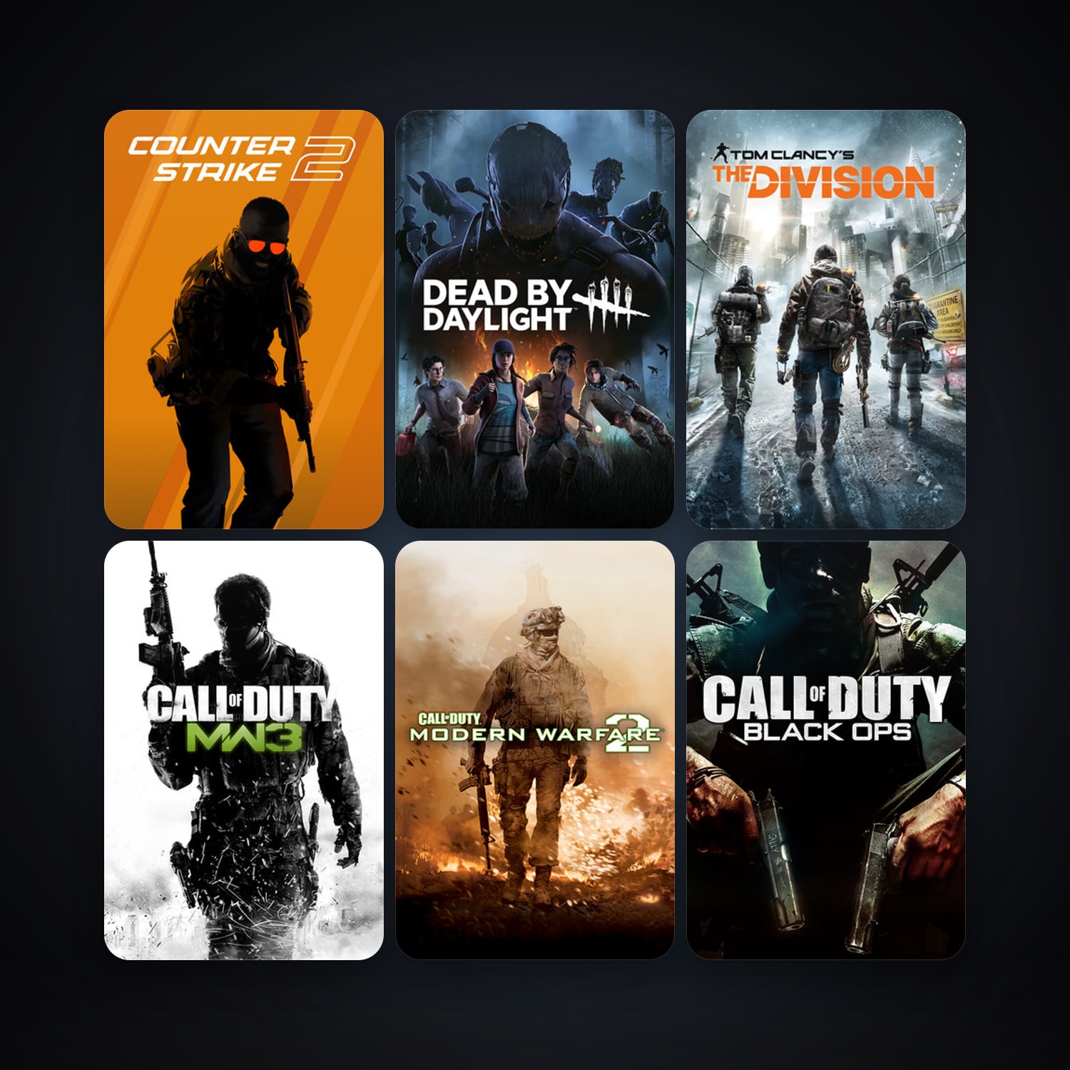 CS2 Prime + Call of Duty: Modern Warfare 2 (2009), 30 games, Steam 10, clean — HabibiAccounts