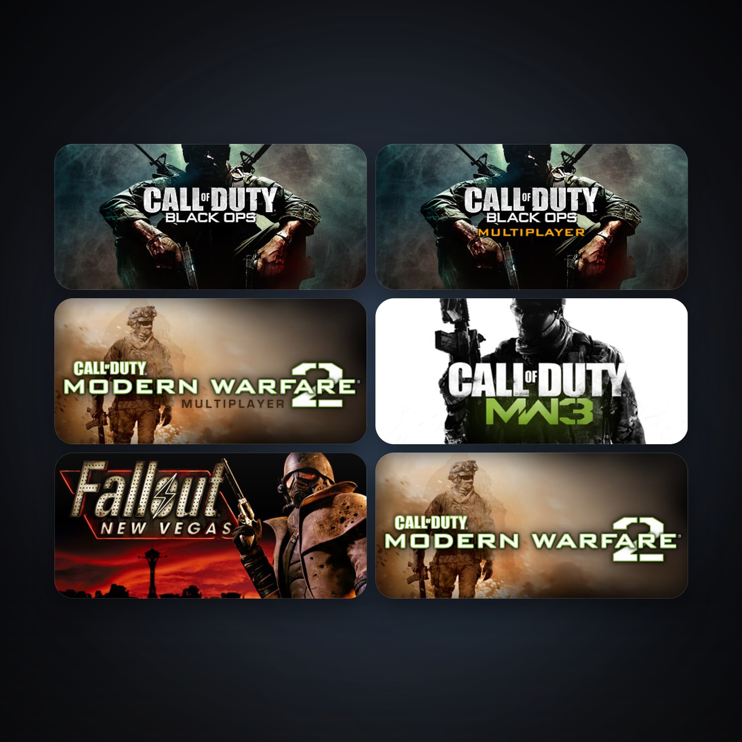 Left 4 Dead 2 + Call of Duty: Modern Warfare 2 (2009), 12 games, clean — HabibiAccounts