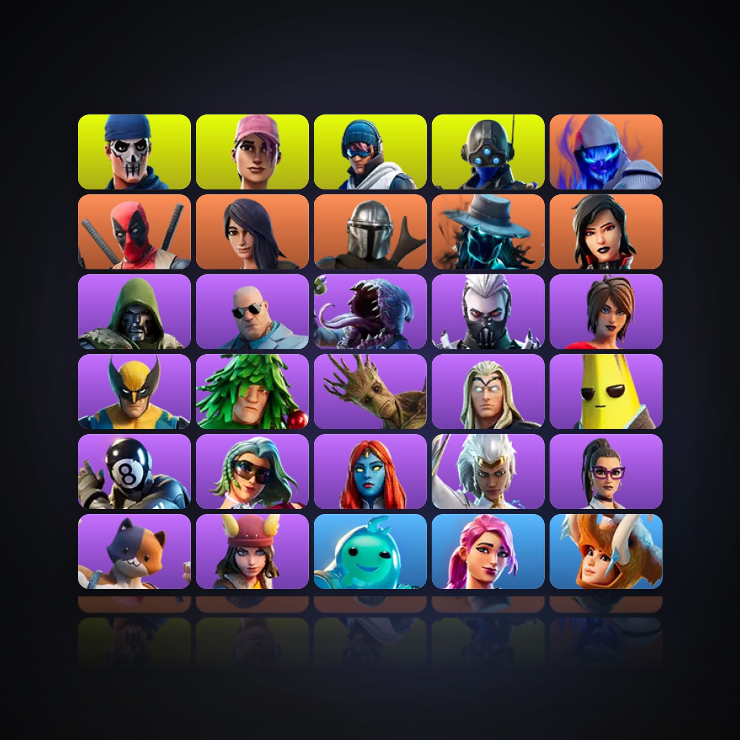 Fortnite | 32 Skins | 690 V-Bucks | Level 519 | 65 Wins — HabibiAccounts