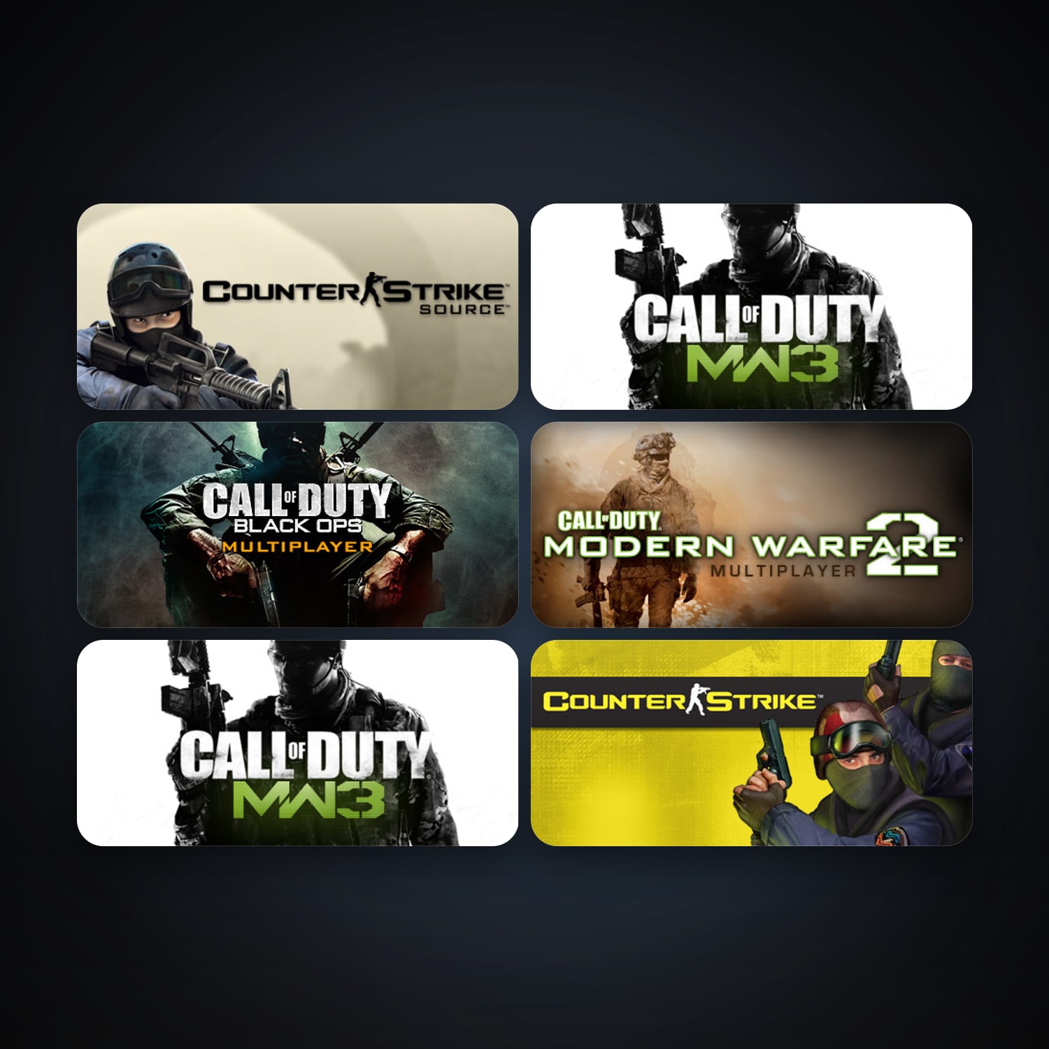 Counter-Strike + Day of Defeat, 18 games, Steam 10, clean — HabibiAccounts
