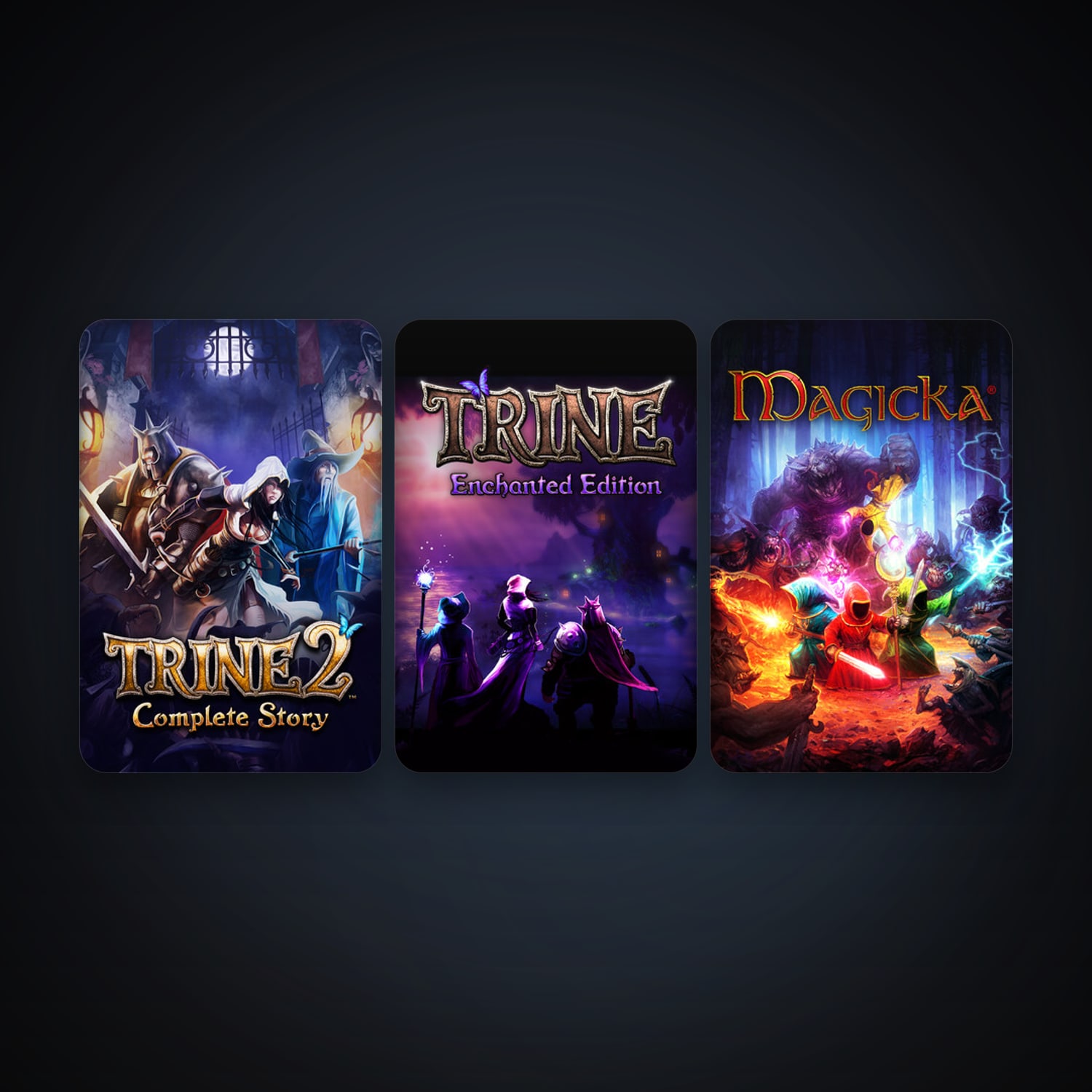 Trine Enchanted Edition + Trine 2: Complete Story, 3 games, clean — HabibiAccounts