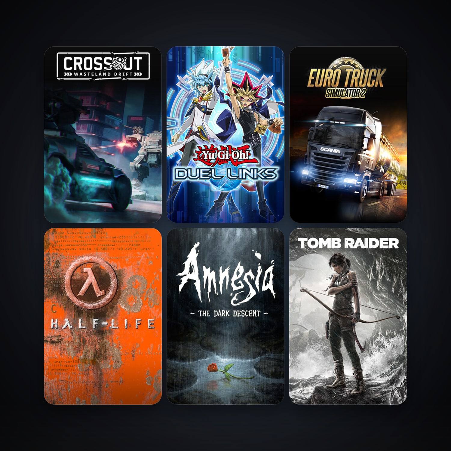 Half-Life + Amnesia: The Dark Descent, 26 games, clean — HabibiAccounts