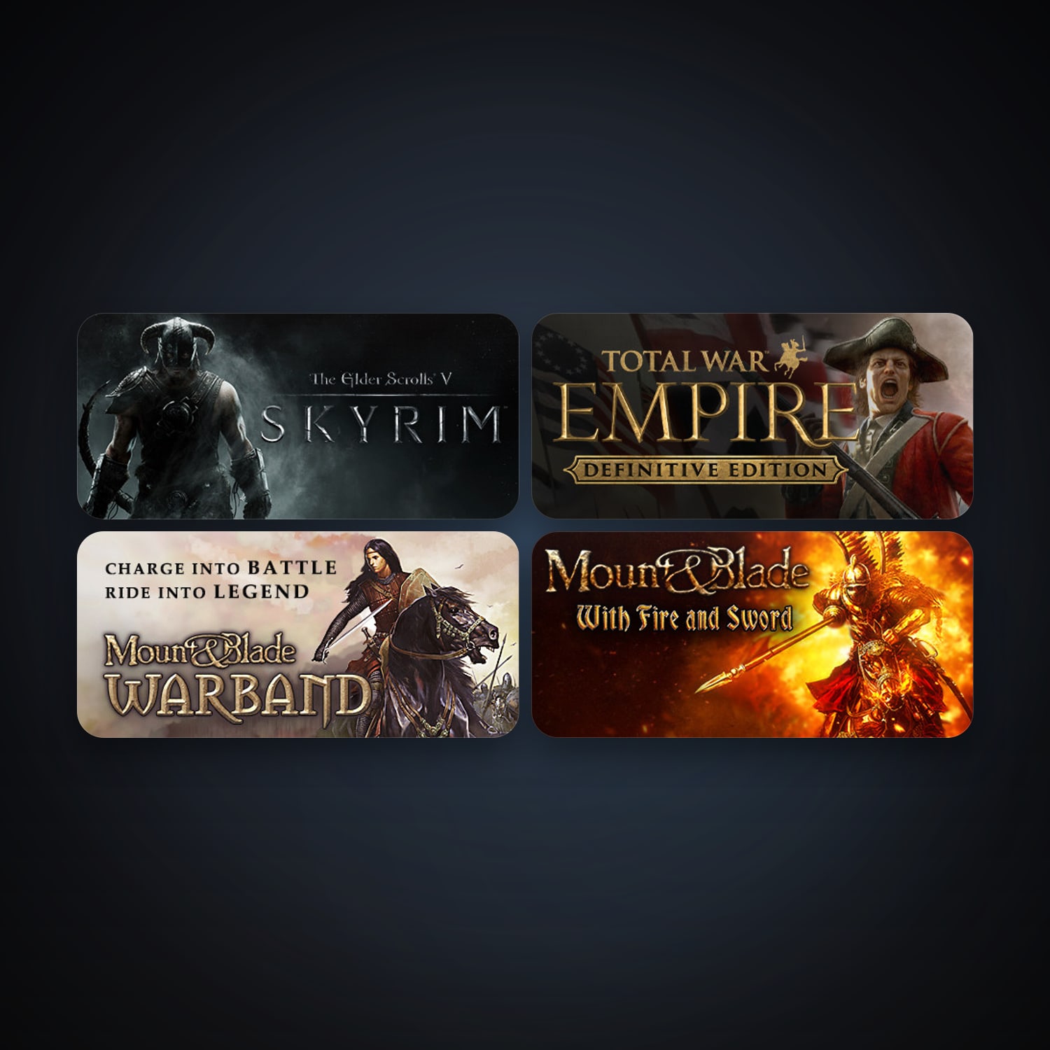 Steam account: Empire: Total War + Mount & Blade: Warband, 6 games, clean — HabibiAccounts