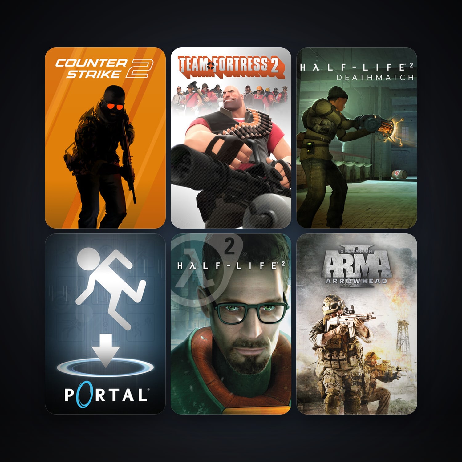 Half-Life 2 + Half-Life 2: Deathmatch, 15 games, Steam 10, clean — HabibiAccounts