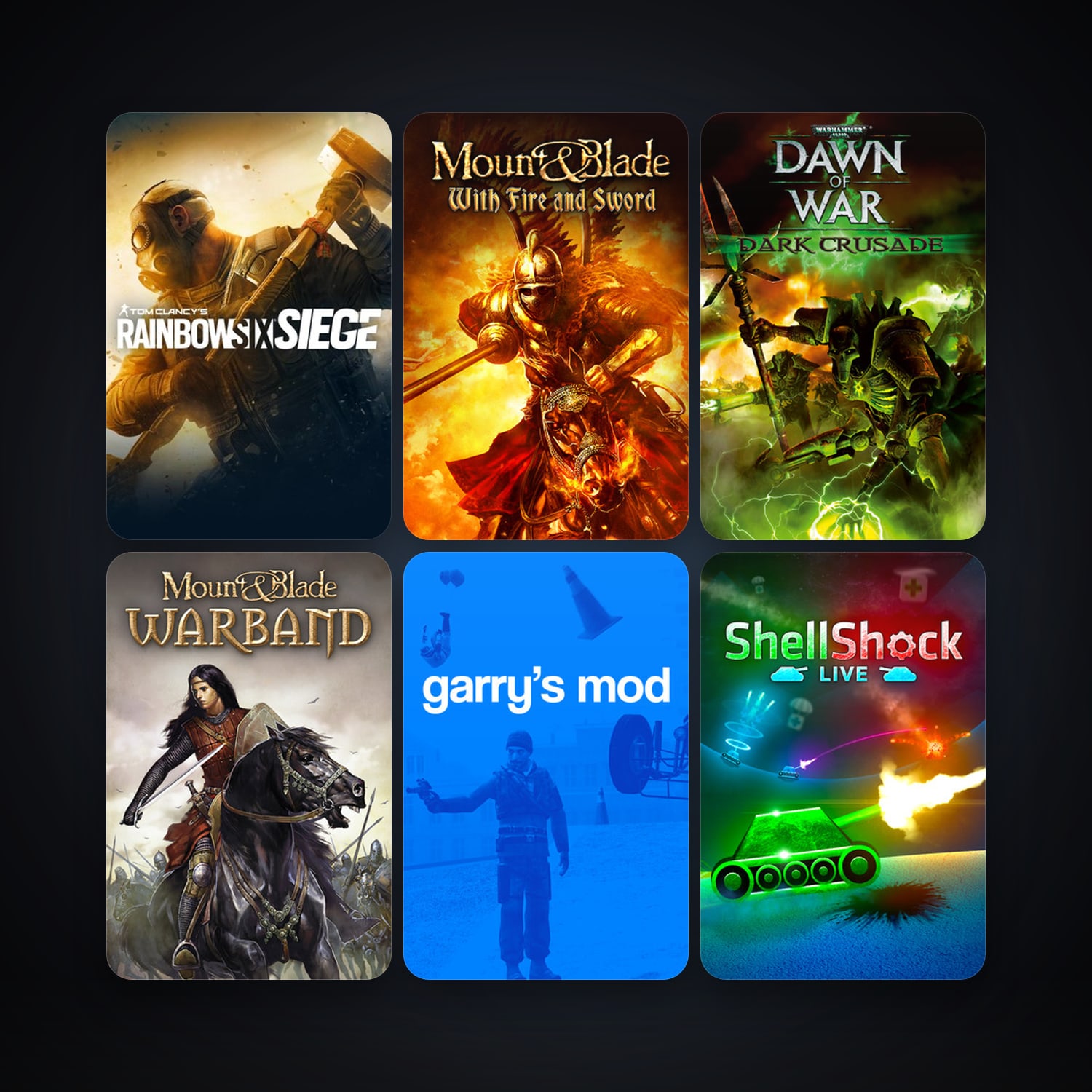 هالحساب ستيم فلين، Garry's Mod وWarhammer 40,000: Dawn of War - Game of the Year Edition، 13 لعبة، صامد واضح — HabibiAccounts